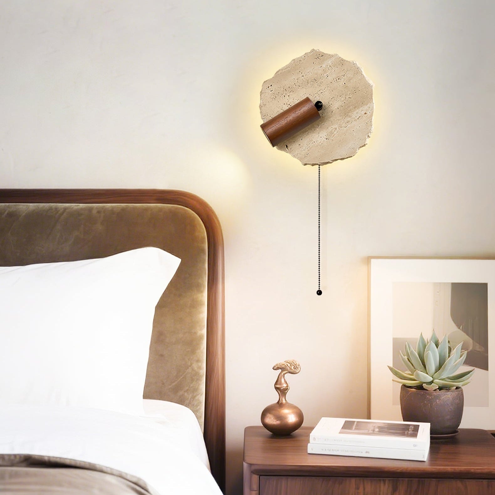 Telahos Travertine Wall Light