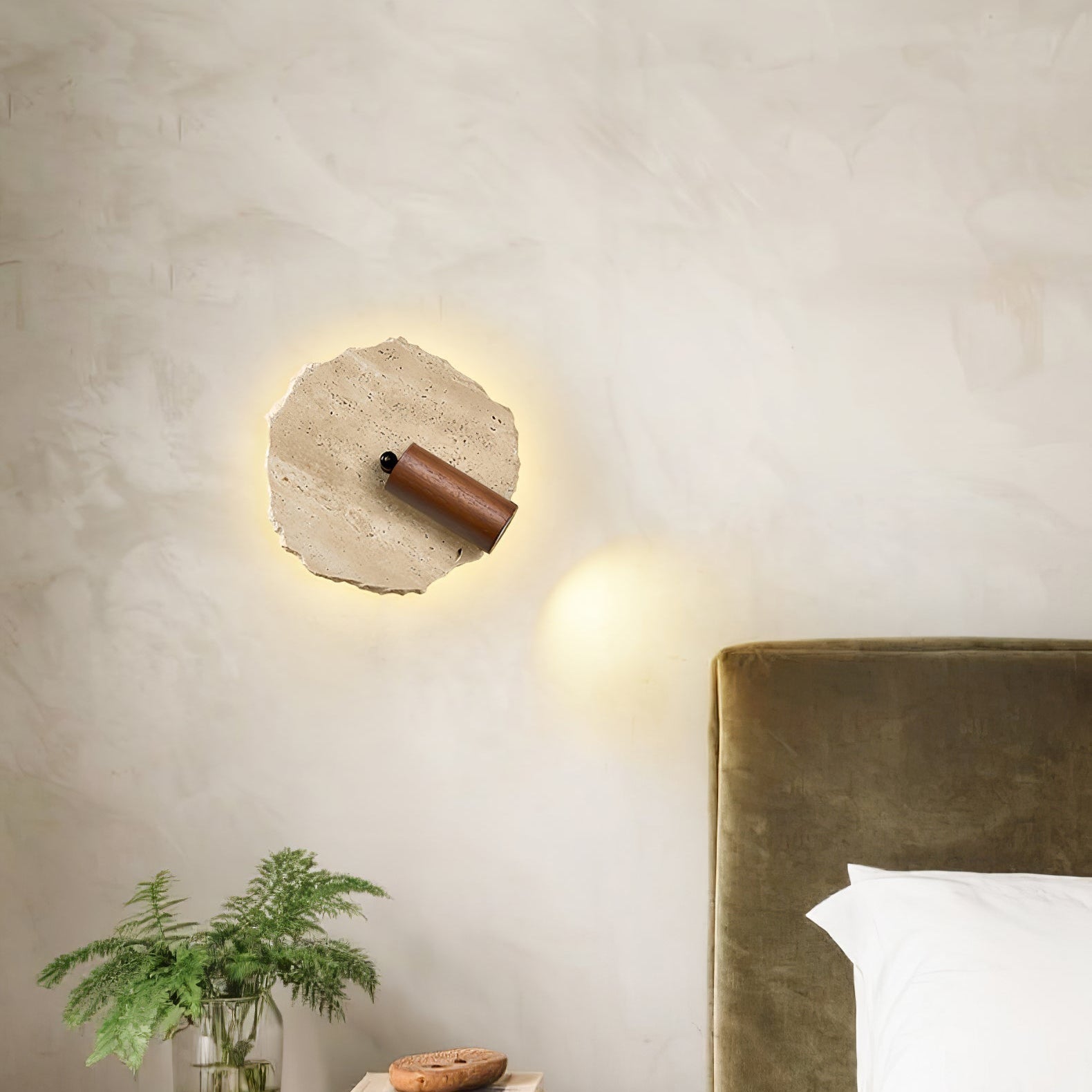 Telahos Travertine Wall Light