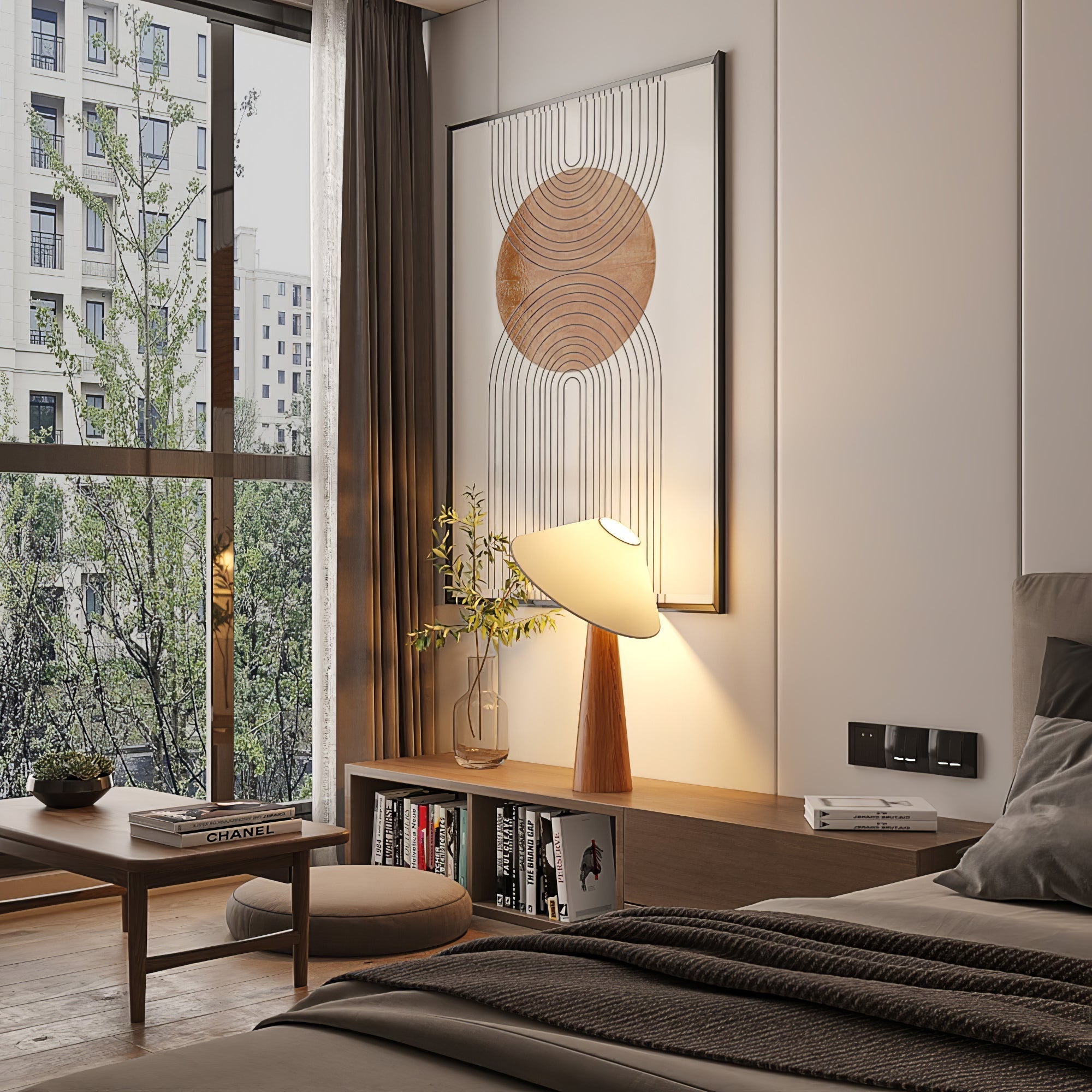 Hatilt Wooden Table Lamp