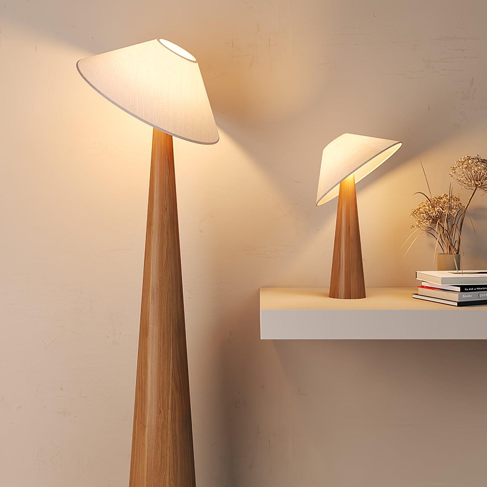 Hatilt Wooden Table Lamp