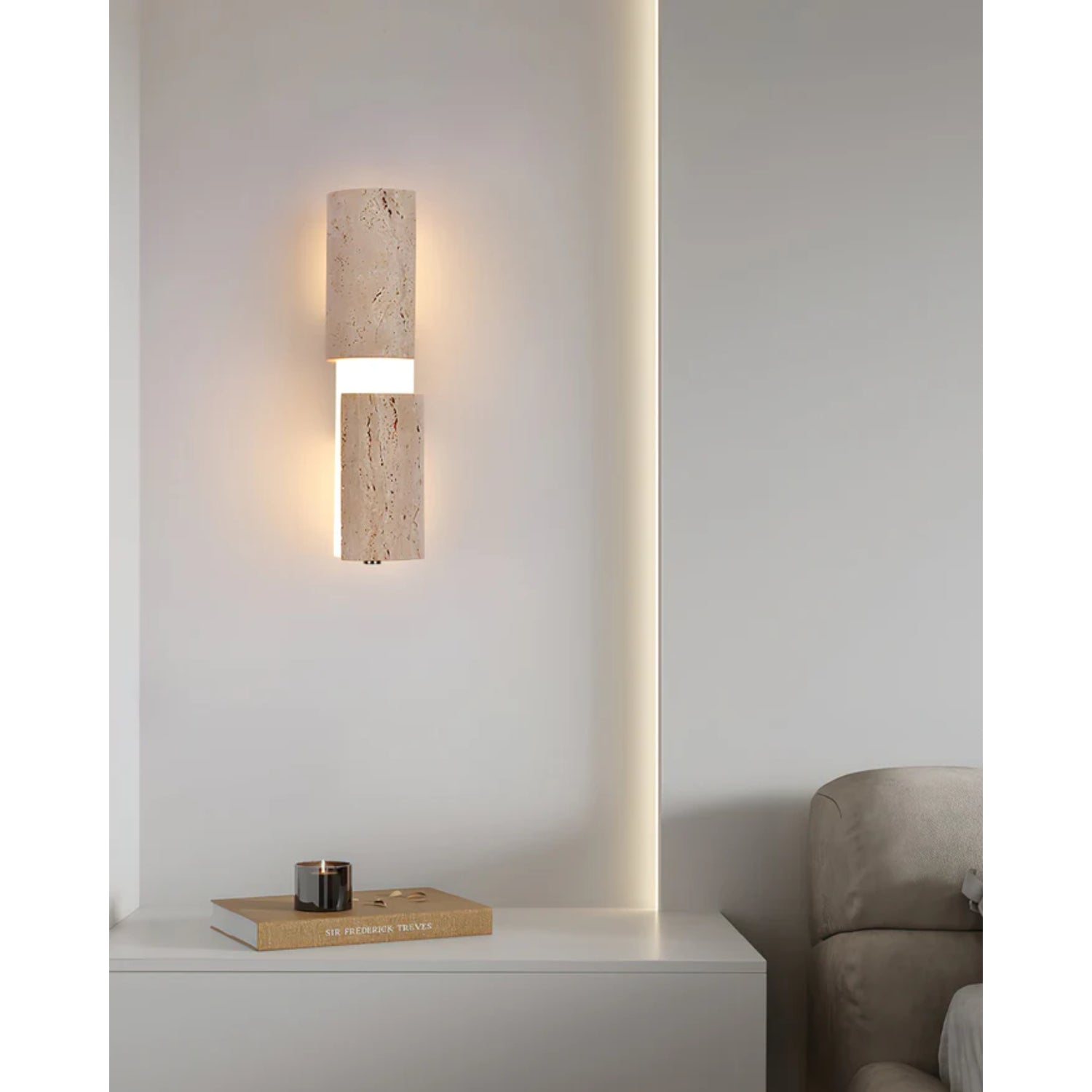 Kelmos Natural Stone Wall Light