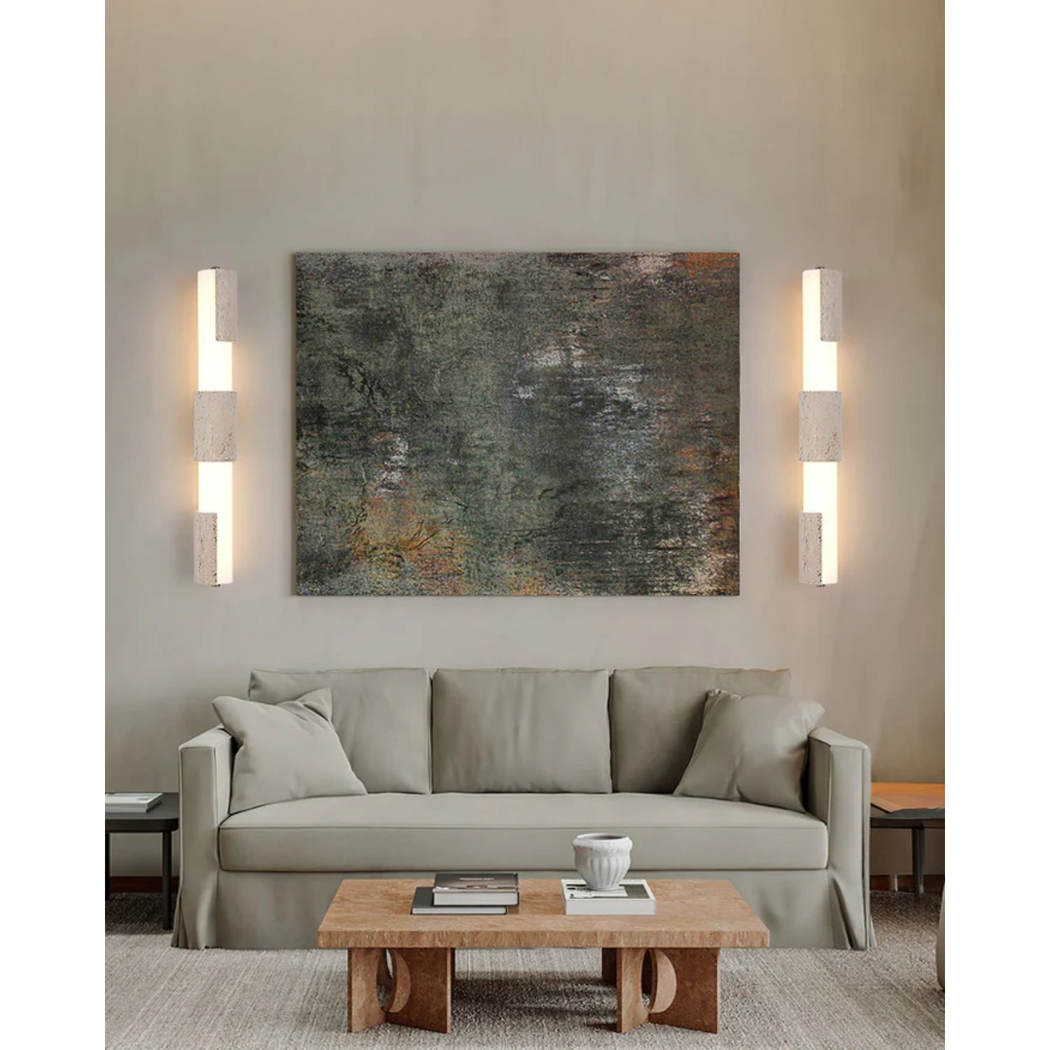 Kelmos Natural Stone Wall Light