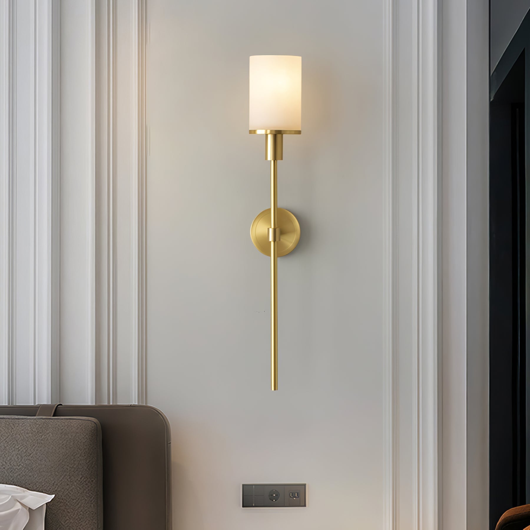 Macie Alabaster Wall Light