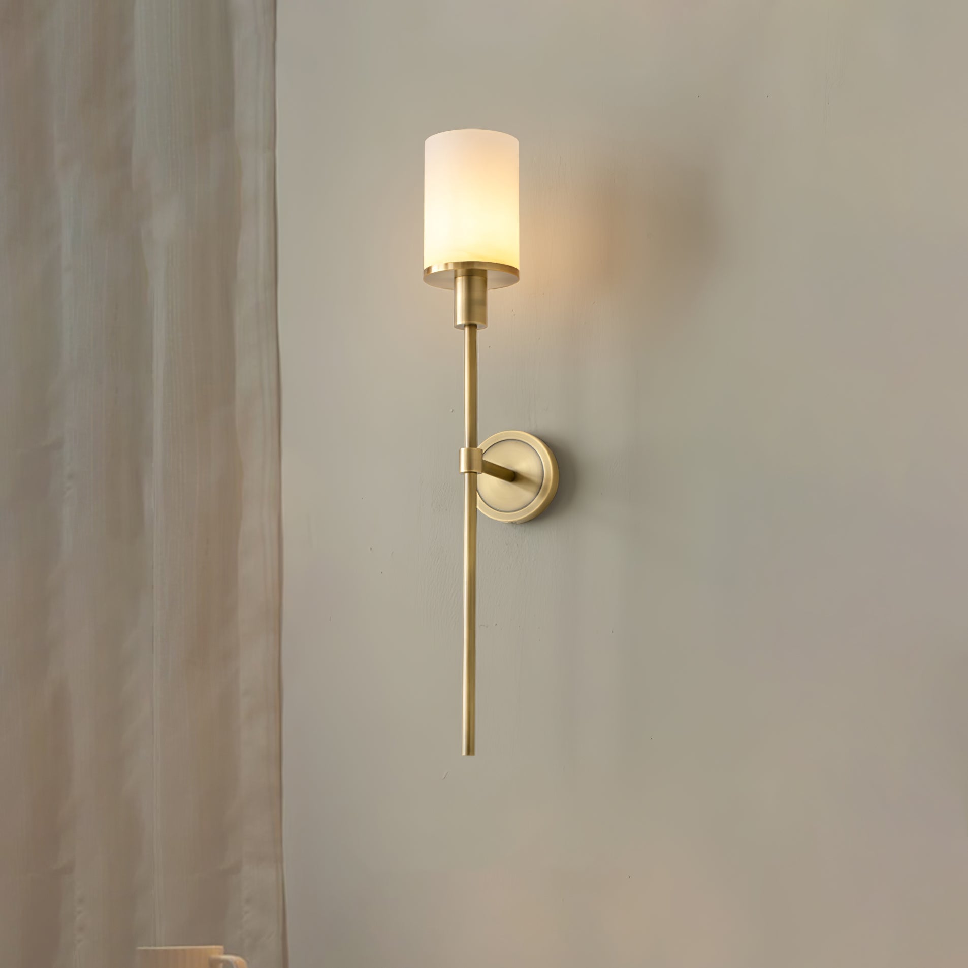 Macie Alabaster Wall Light