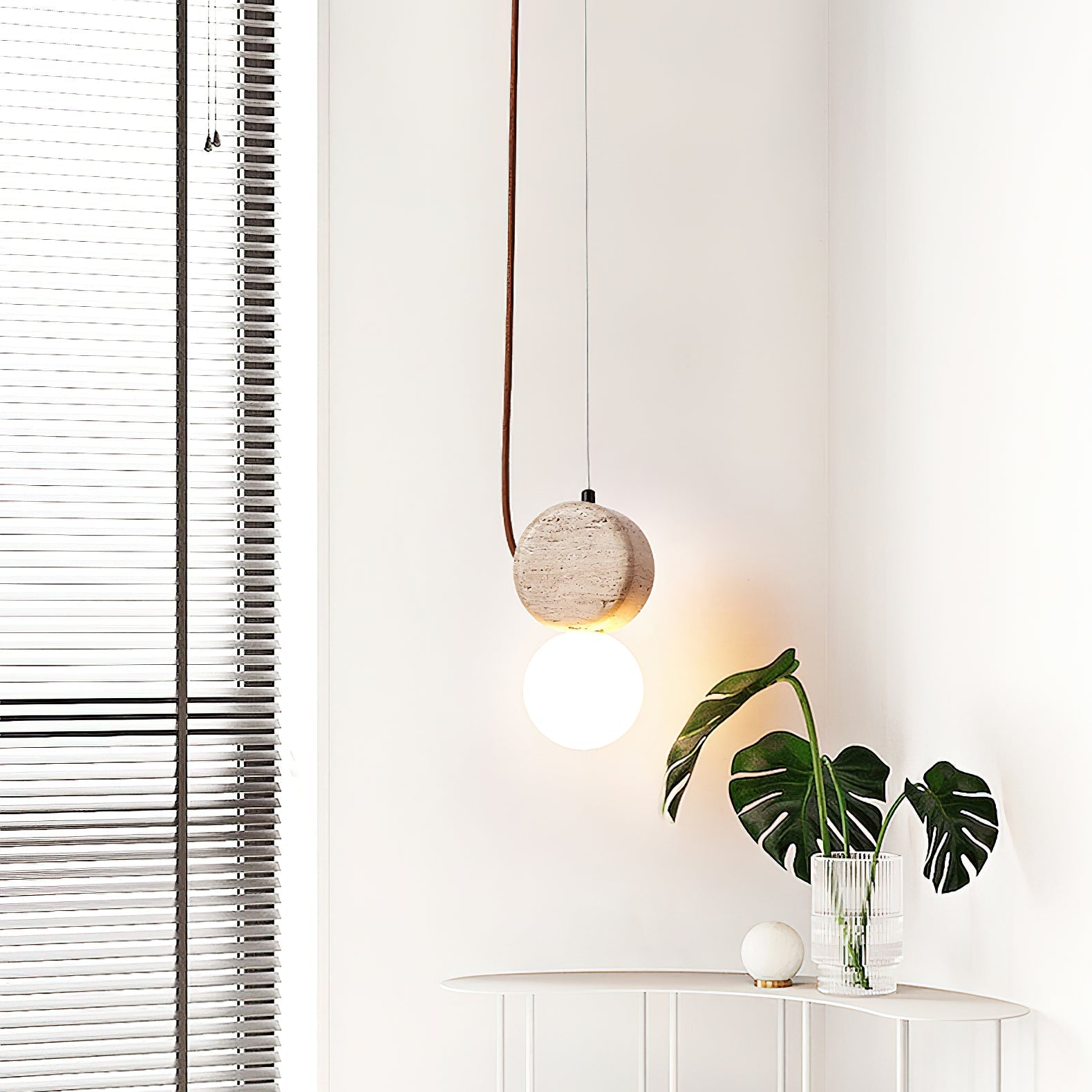 Tremiza Travertine Pendant Light