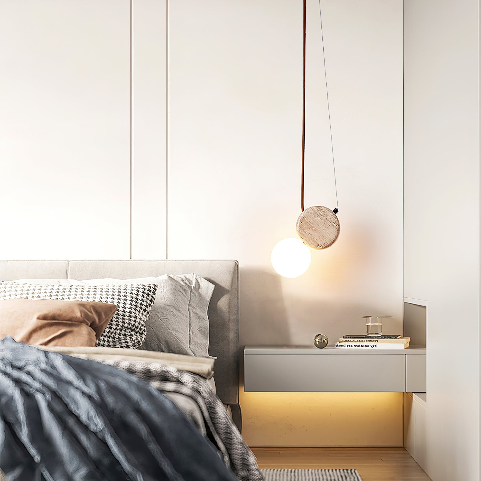 Tremiza Travertine Pendant Light