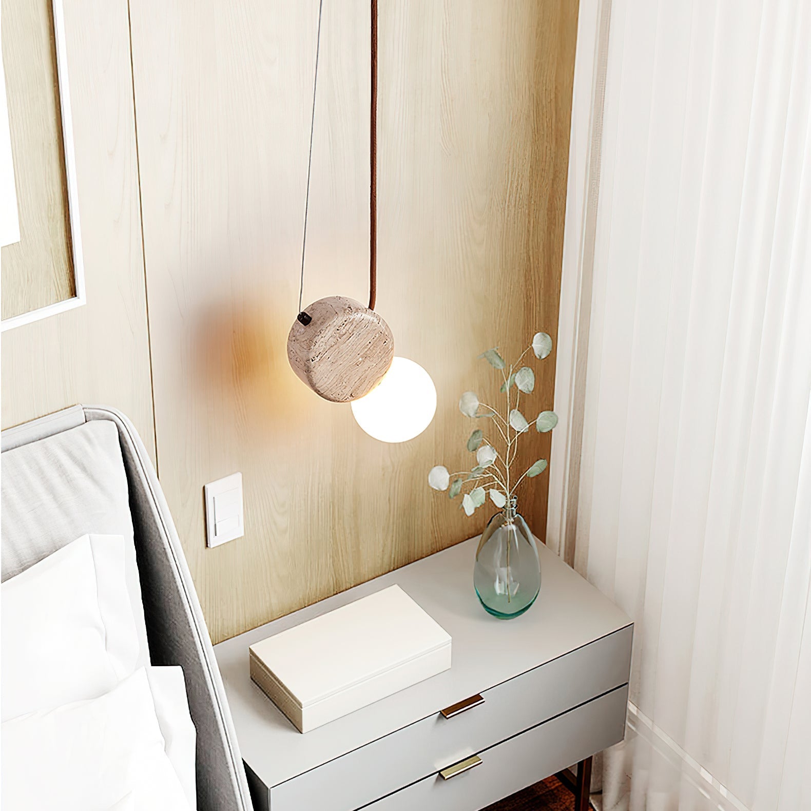 Tremiza Travertine Pendant Light