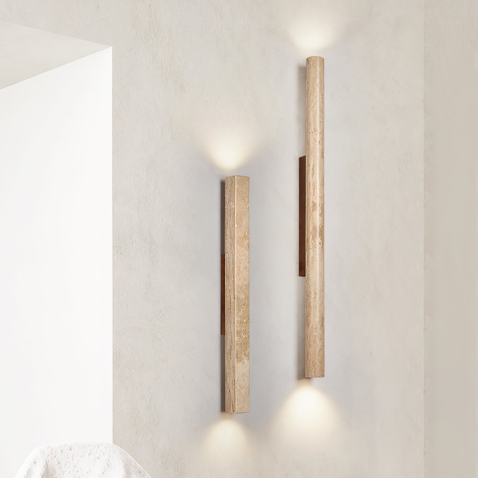 Trim Natural Stone Wall Light