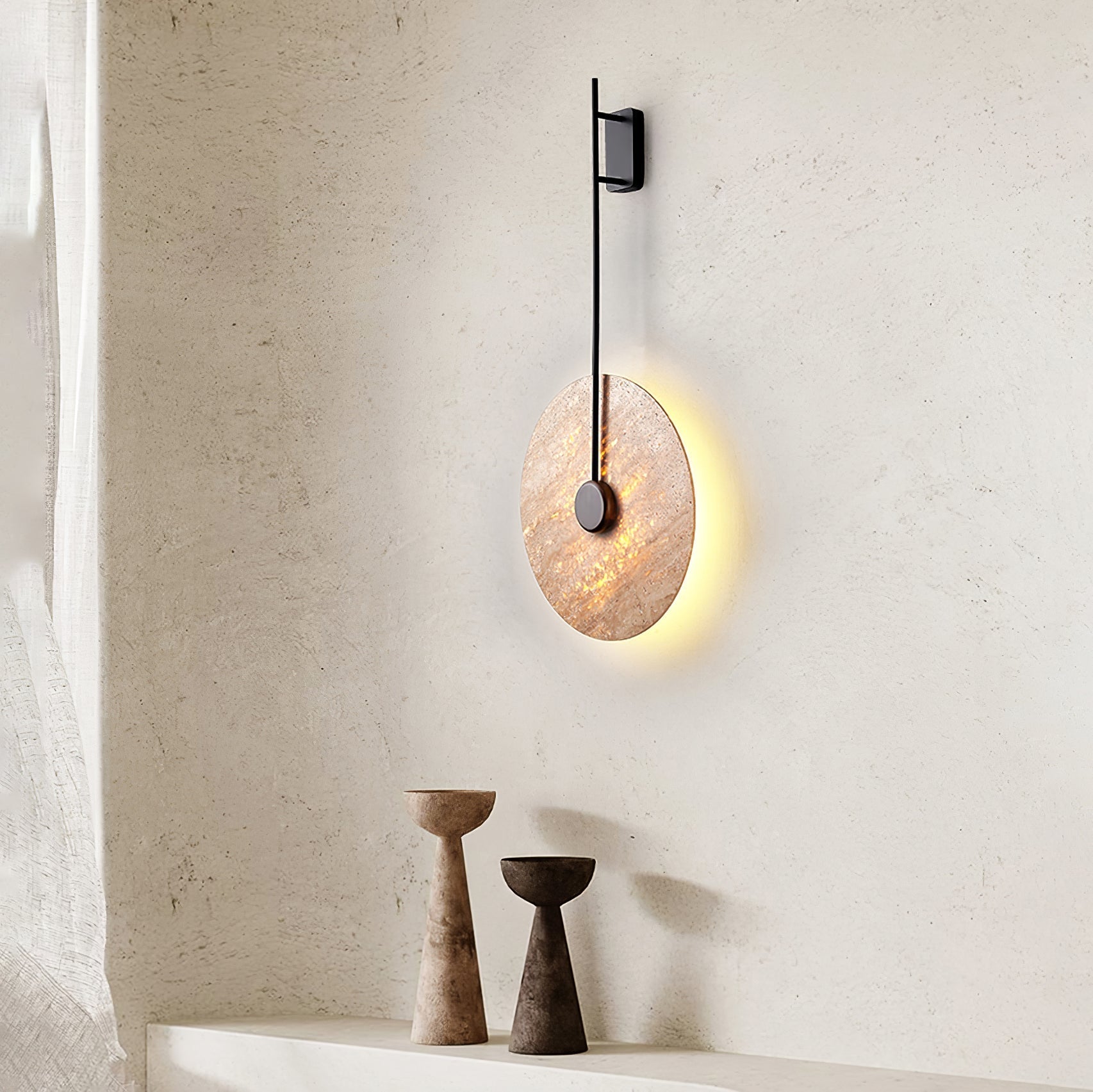Mofis Travertine Wall Light