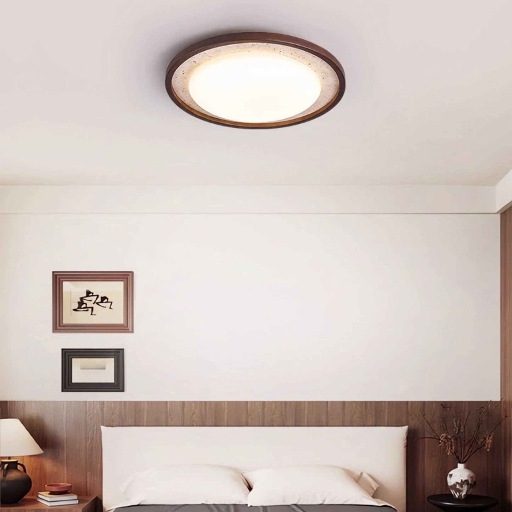 Zeco Travertine Ceiling Light