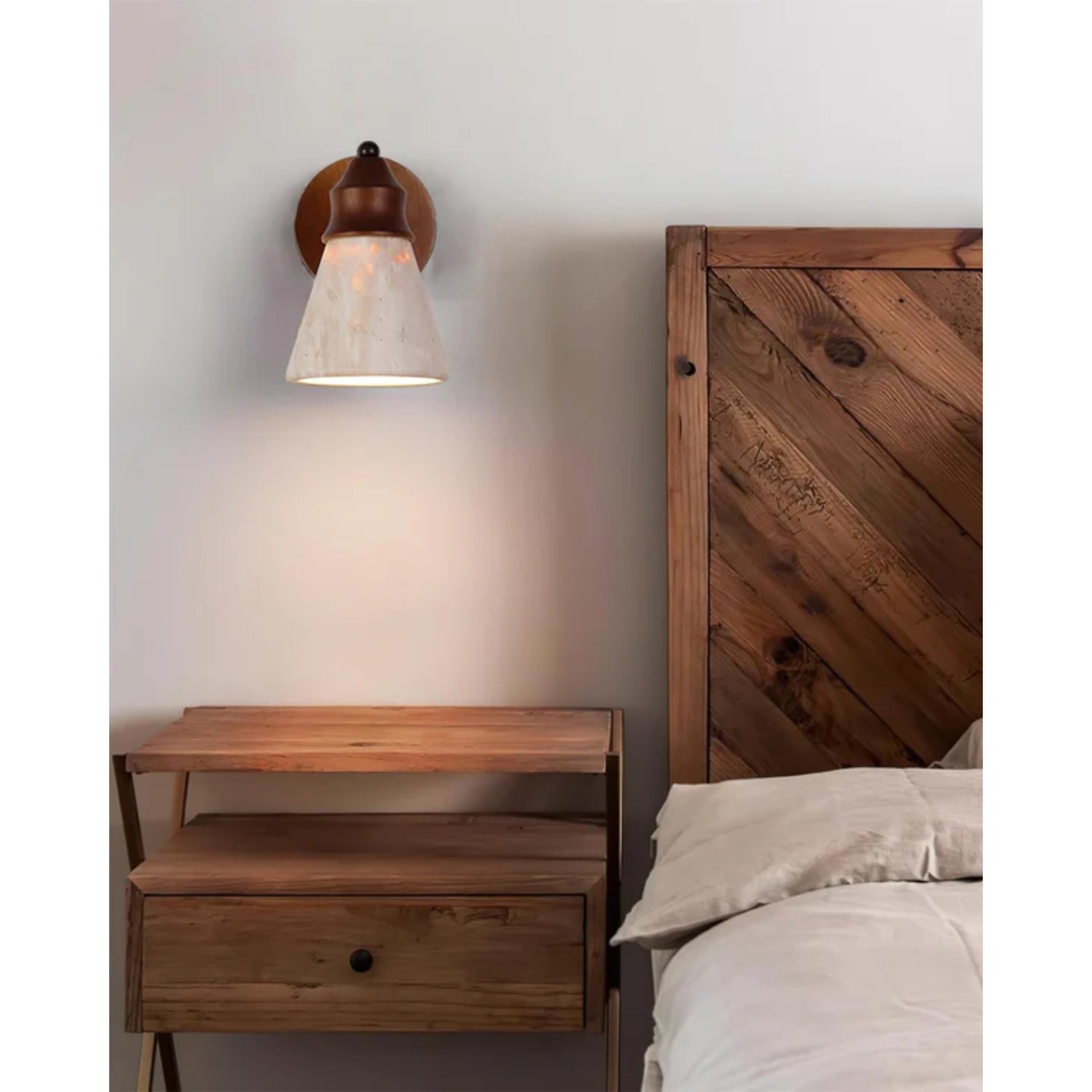 Tomiso Natural Stone Wall Light