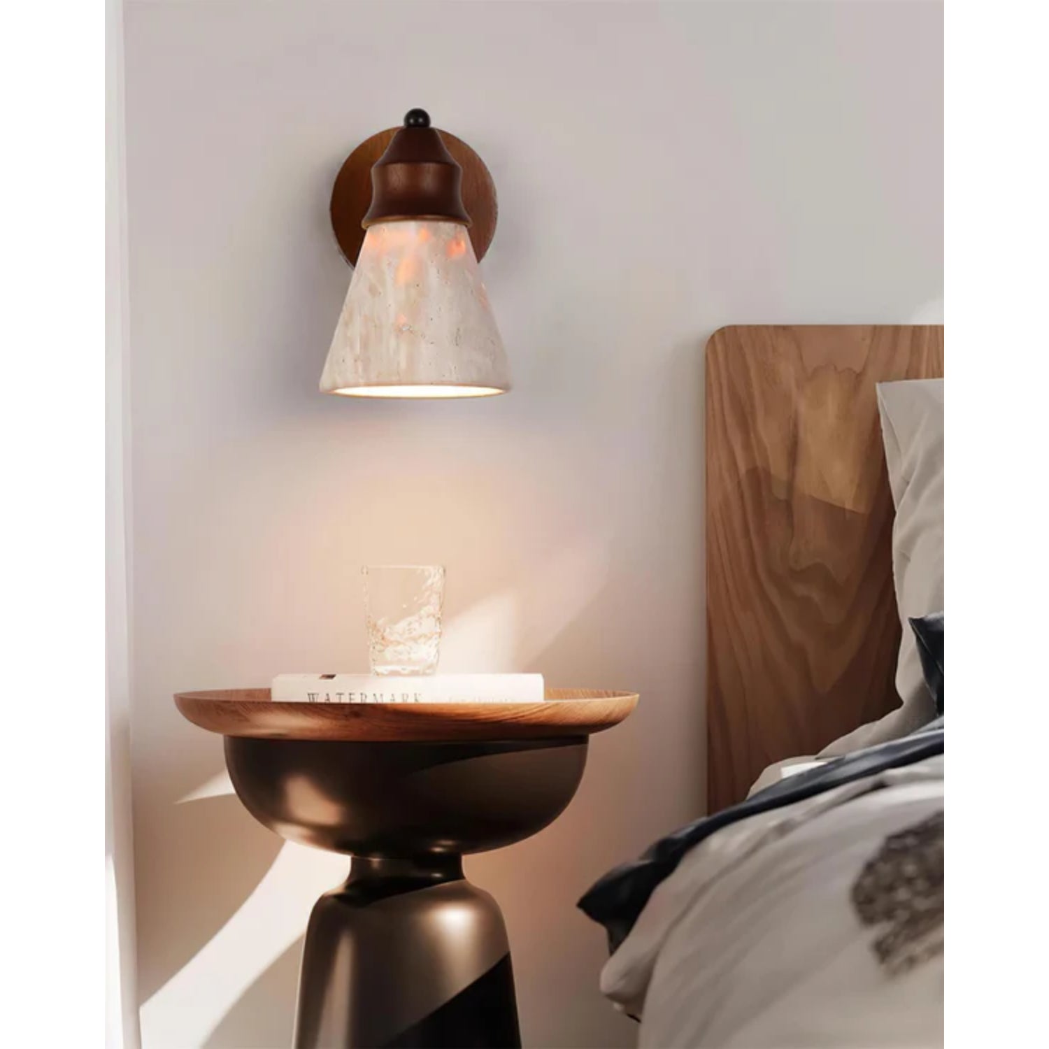 Tomiso Natural Stone Wall Light