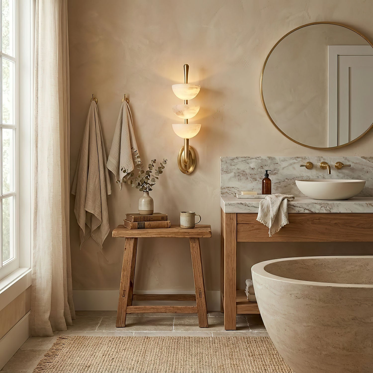Acerdy Alabaster Wall Light