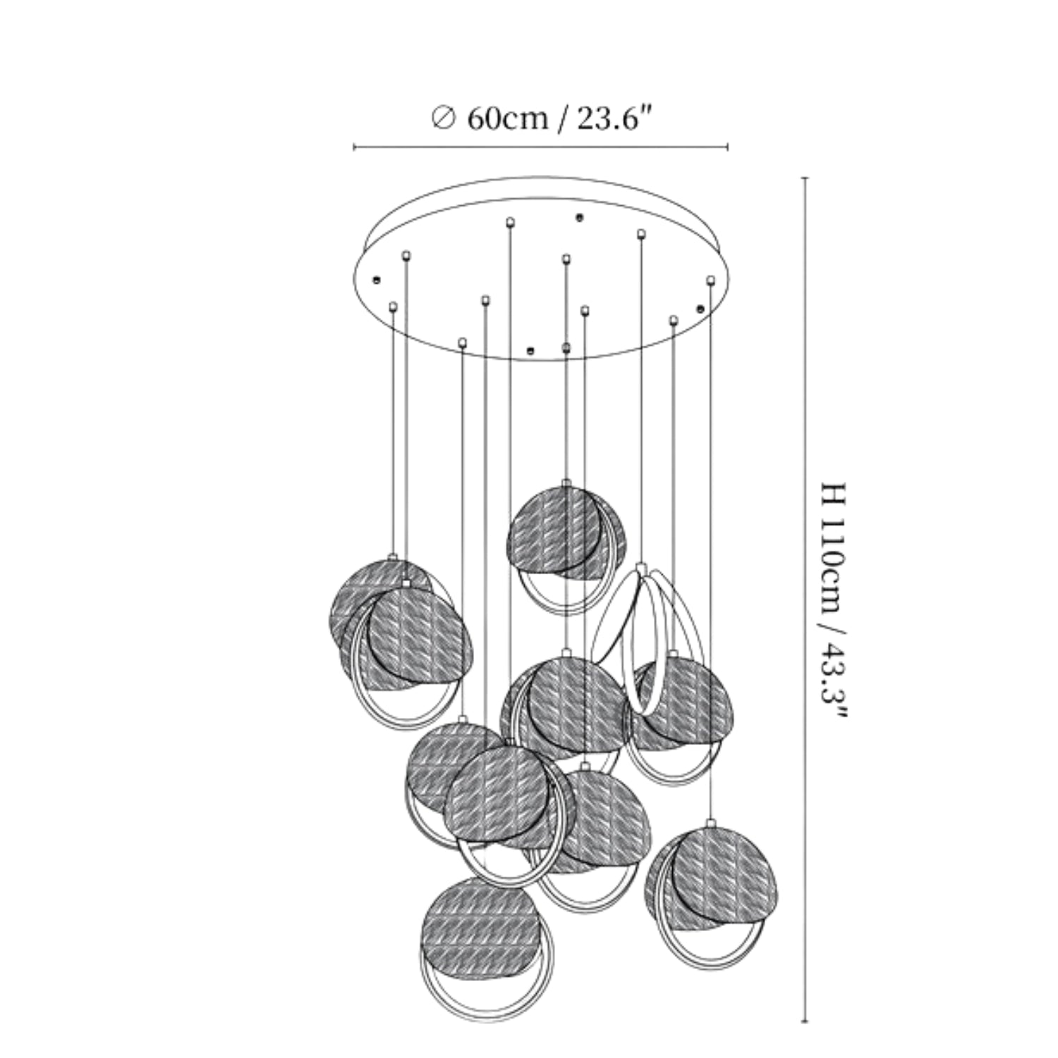 Volimeza Ring Shape Pendant Light