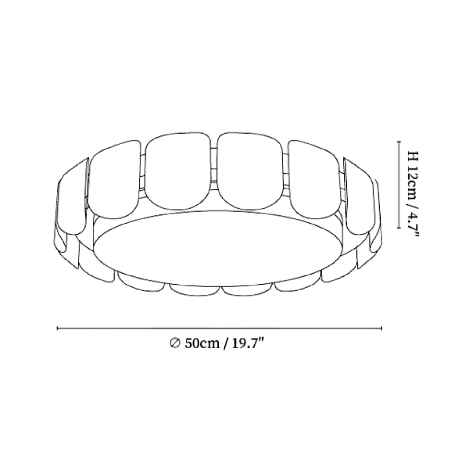 Cascadia Ceiling Light (DOUBLE BAY NAME)