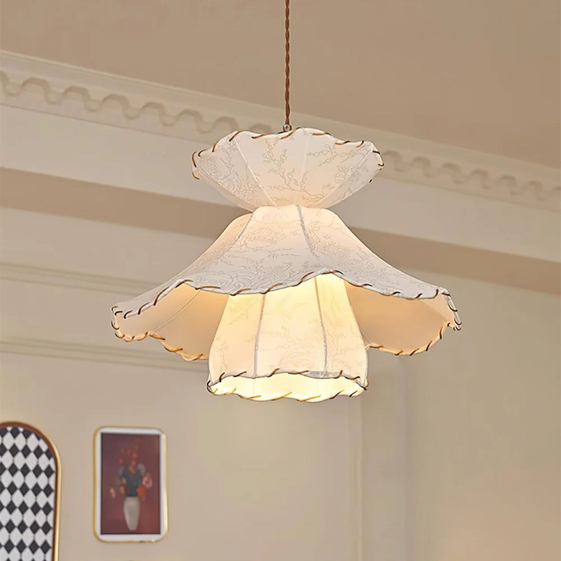 Helzya Fabric Pendant Light