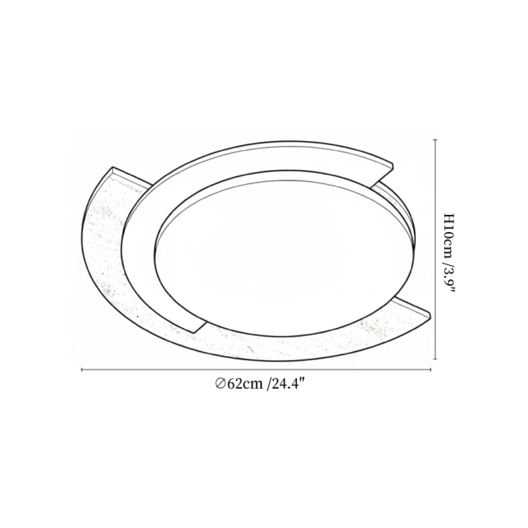 Zalerico Natural Stone Ceiling Light