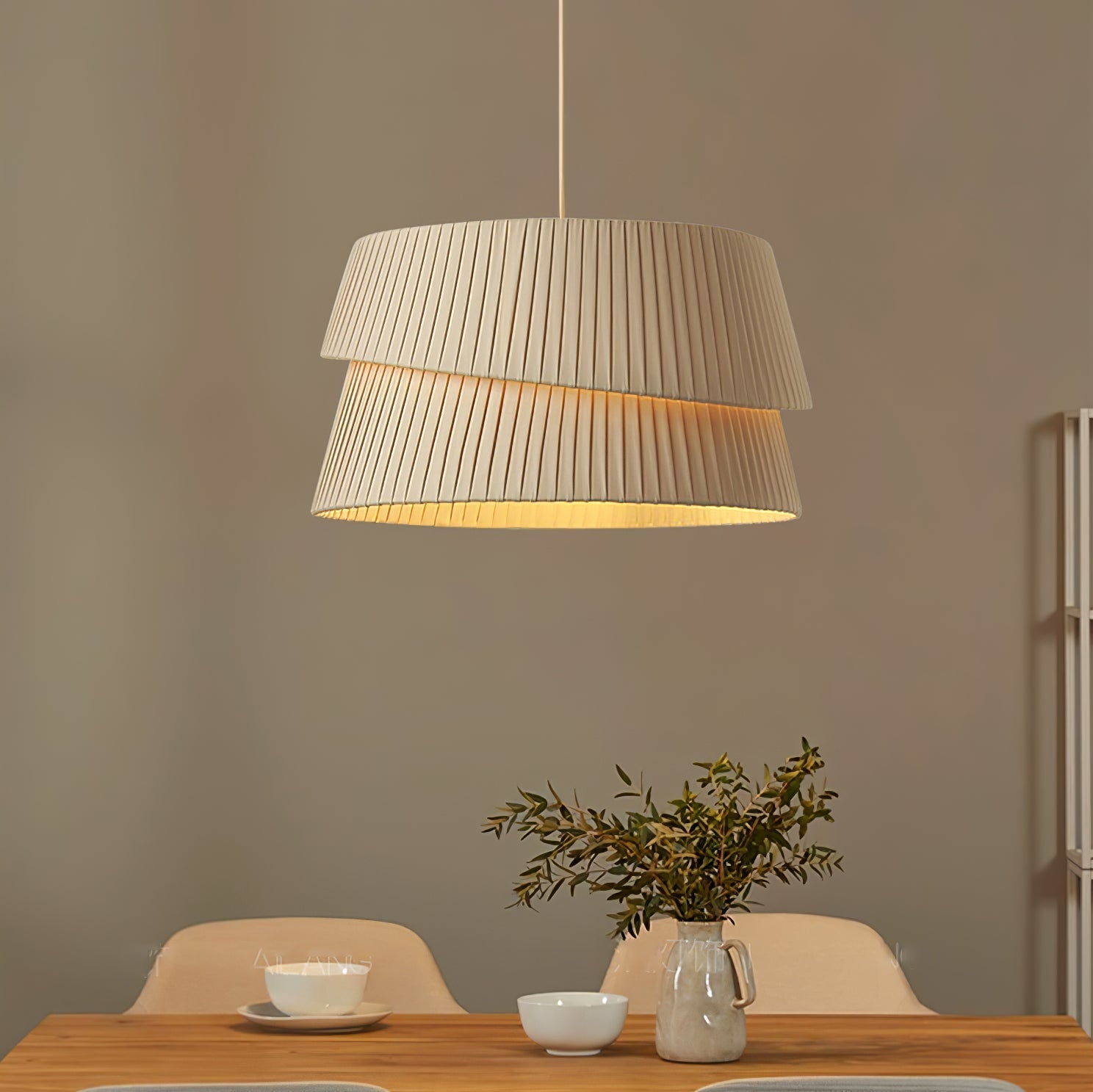 Melo Twist Japandi Pendant Light