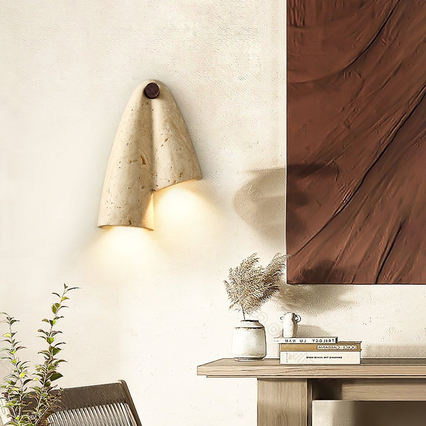 Doperez Natural Stone Wall Light