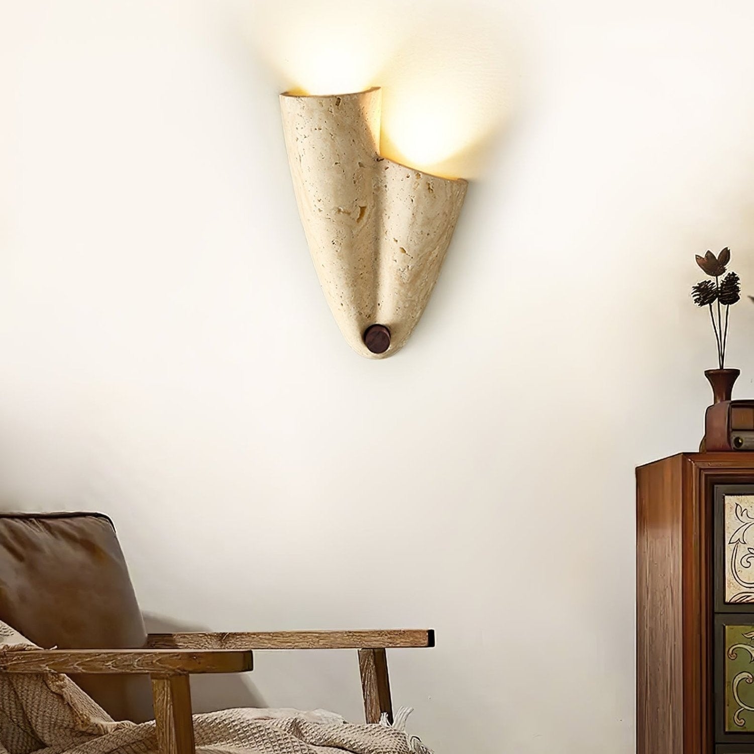 Doperez Natural Stone Wall Light