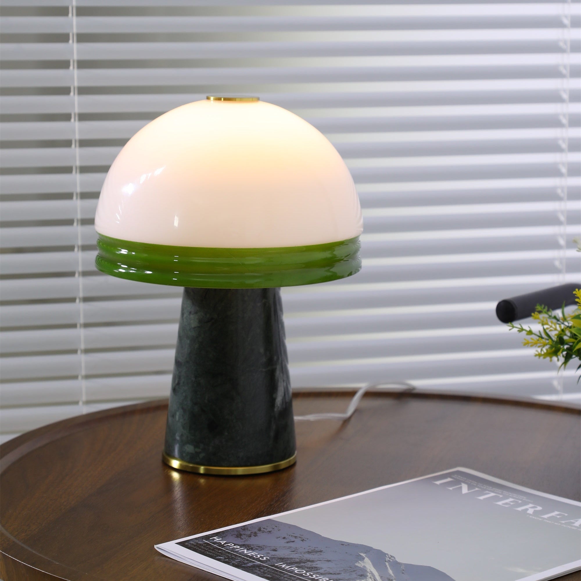 Velura Narrow Marble Table Lamp