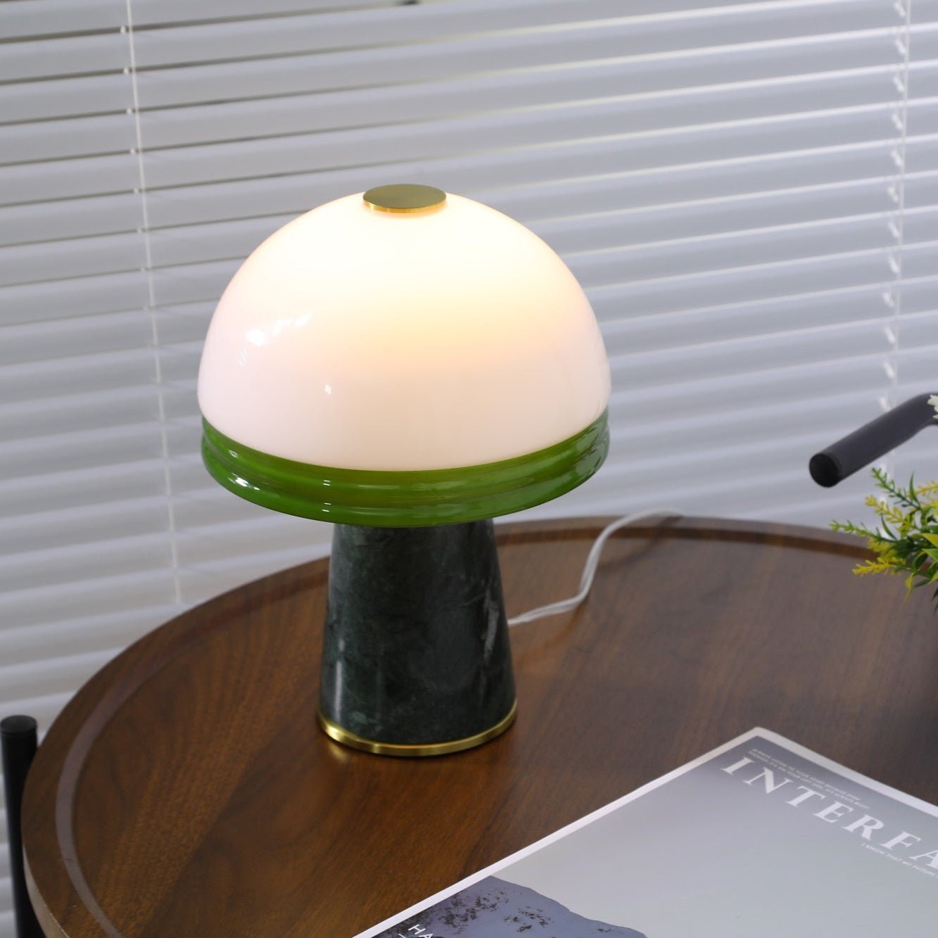 Velura Narrow Marble Table Lamp