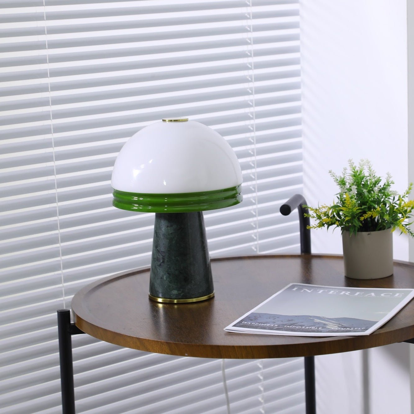 Velura Narrow Marble Table Lamp