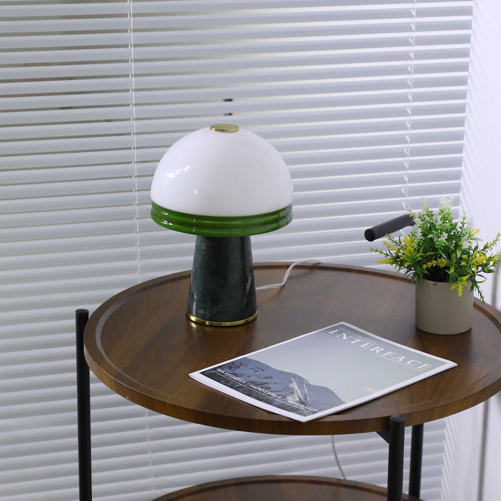 Velura Narrow Marble Table Lamp