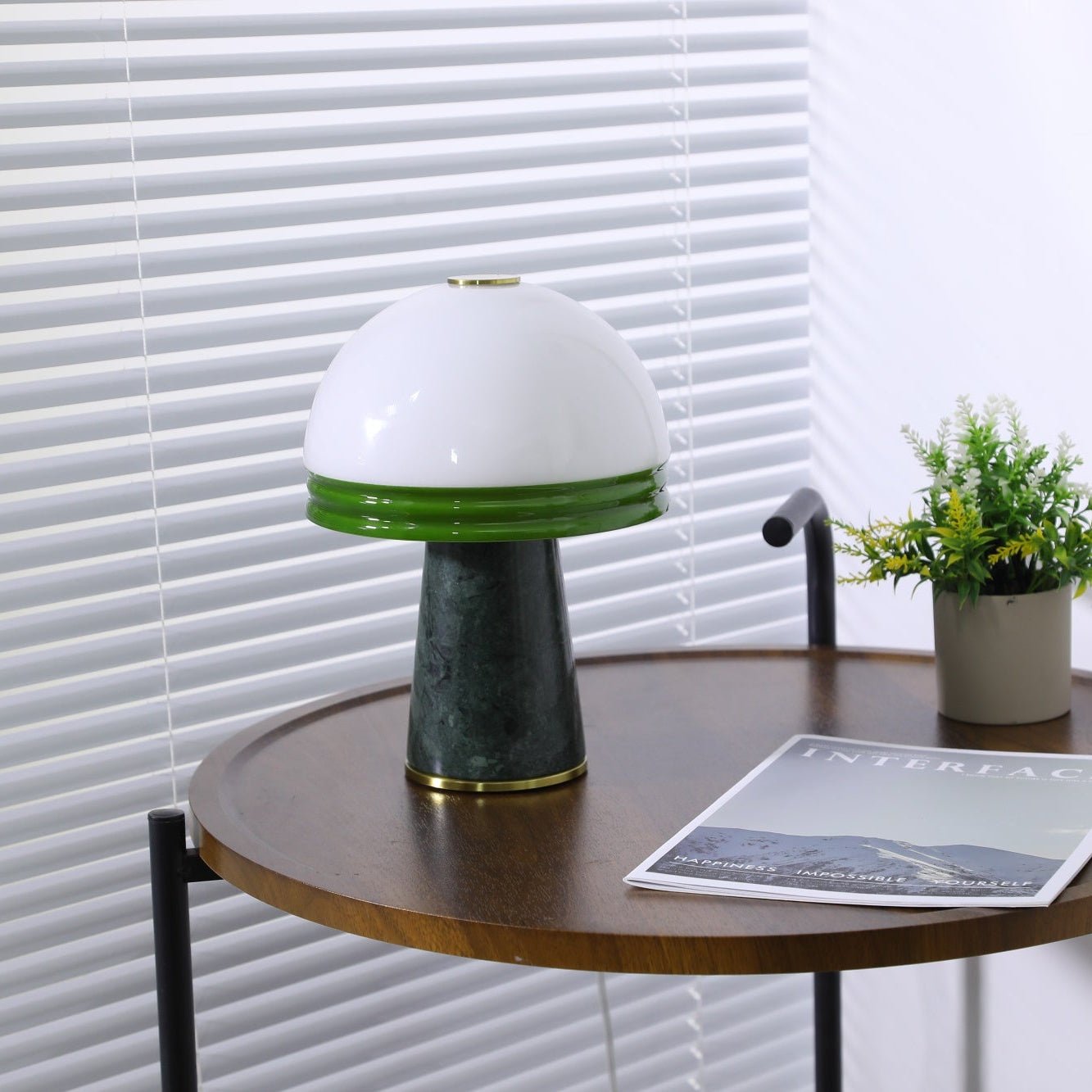 Velura Narrow Marble Table Lamp