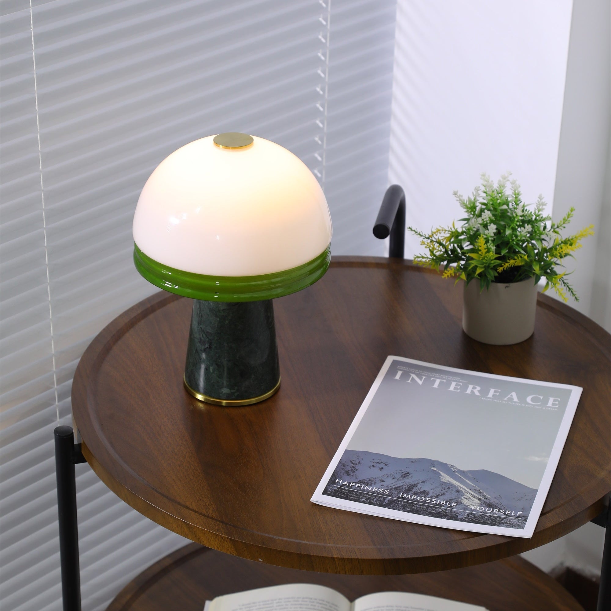 Velura Narrow Marble Table Lamp