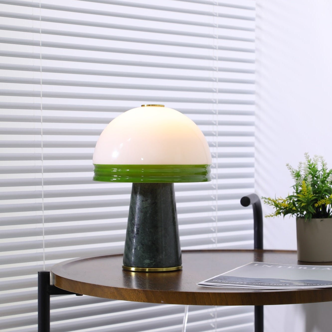 Velura Narrow Marble Table Lamp