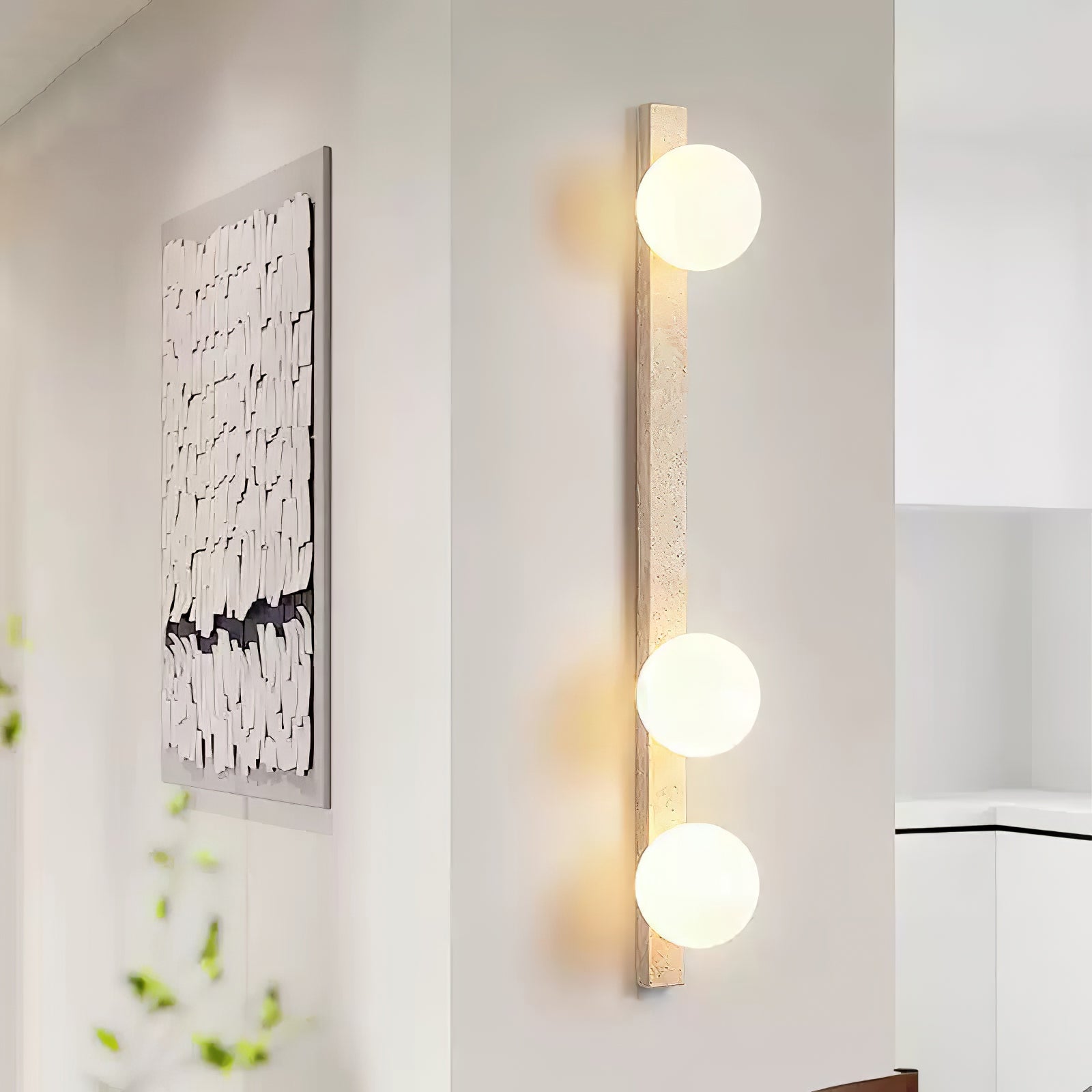 Vemme Natural Stone Wall Light