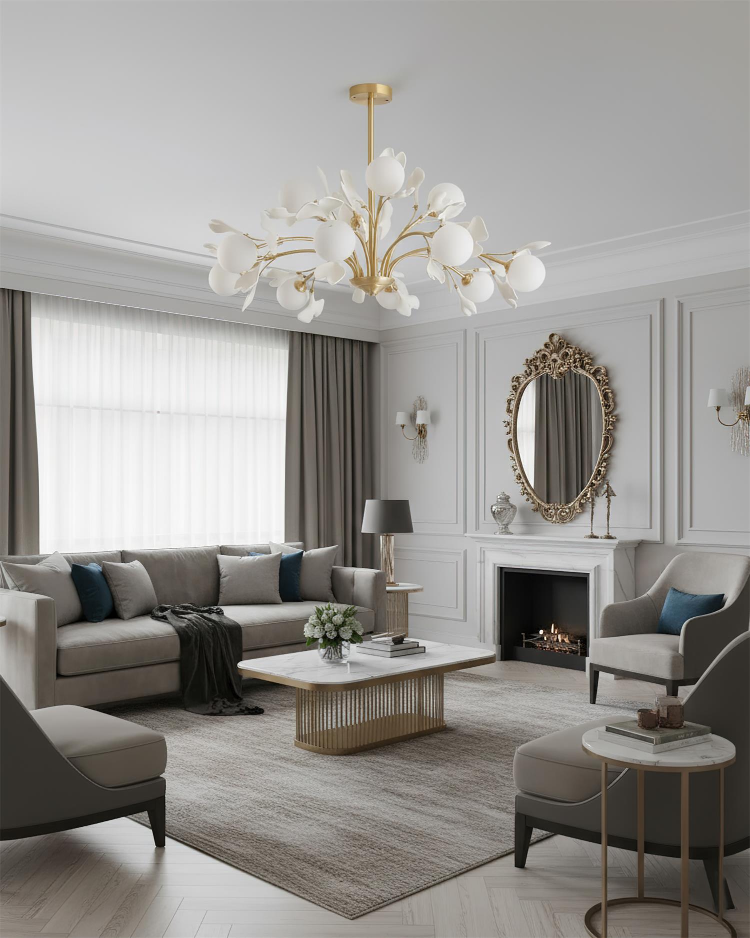 Yarioay Floral Chandelier