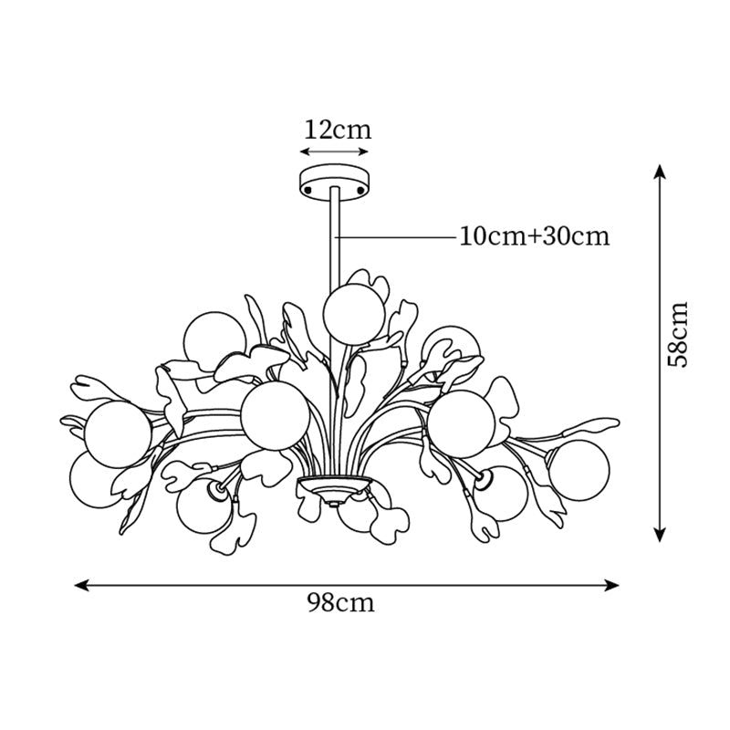 Yarioay Floral Chandelier
