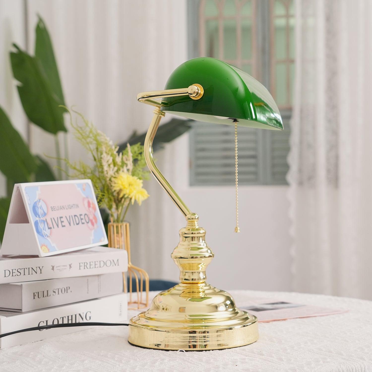 Polvero Library Table Lamp