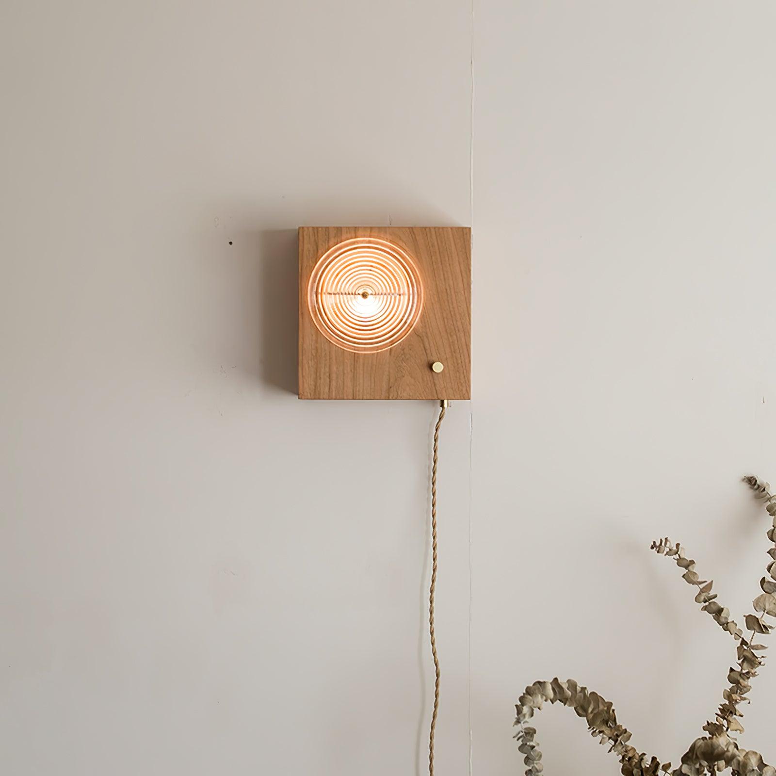 Wooden Vintage Camera Wall Light