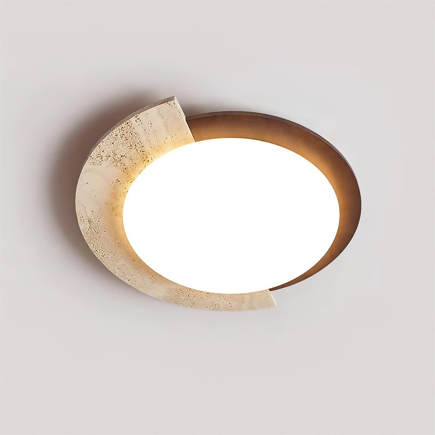 Halfero Natural Stone Ceiling Light