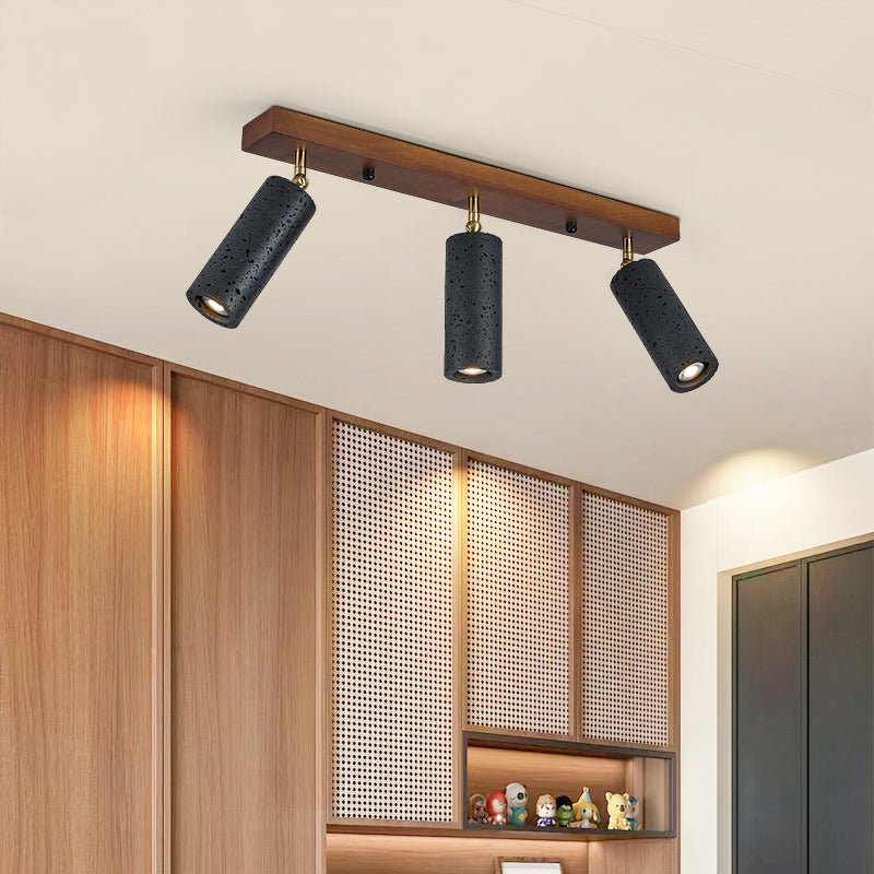 Zerno Triple Travertine Ceiling Light
