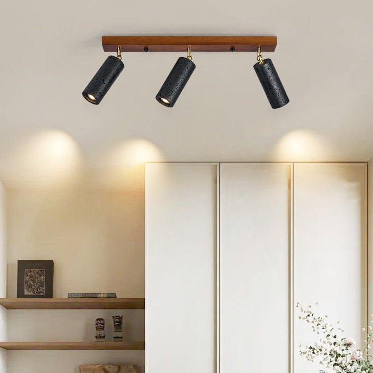 Zerno Triple Travertine Ceiling Light