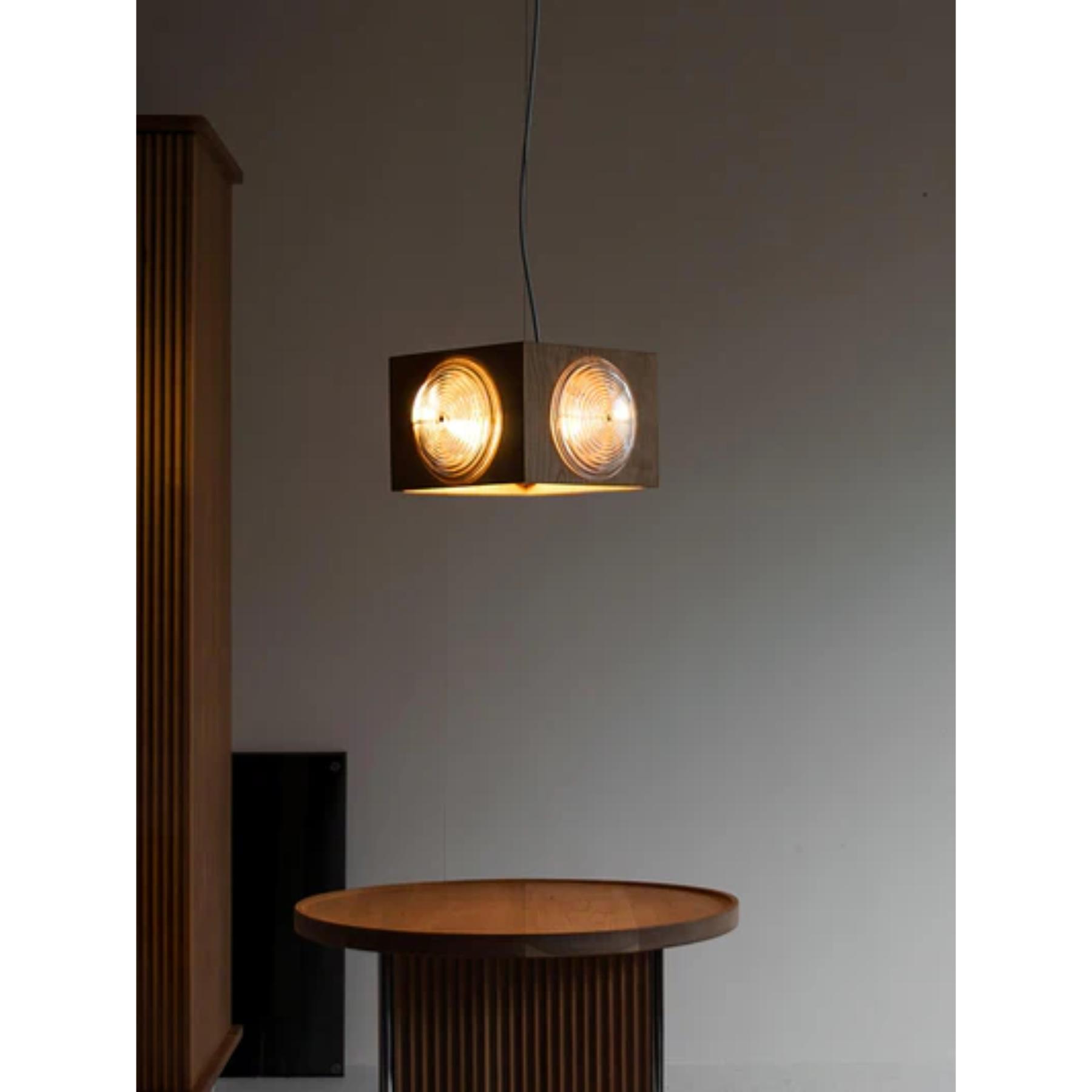Wooden Vintage Camera Pendant Light