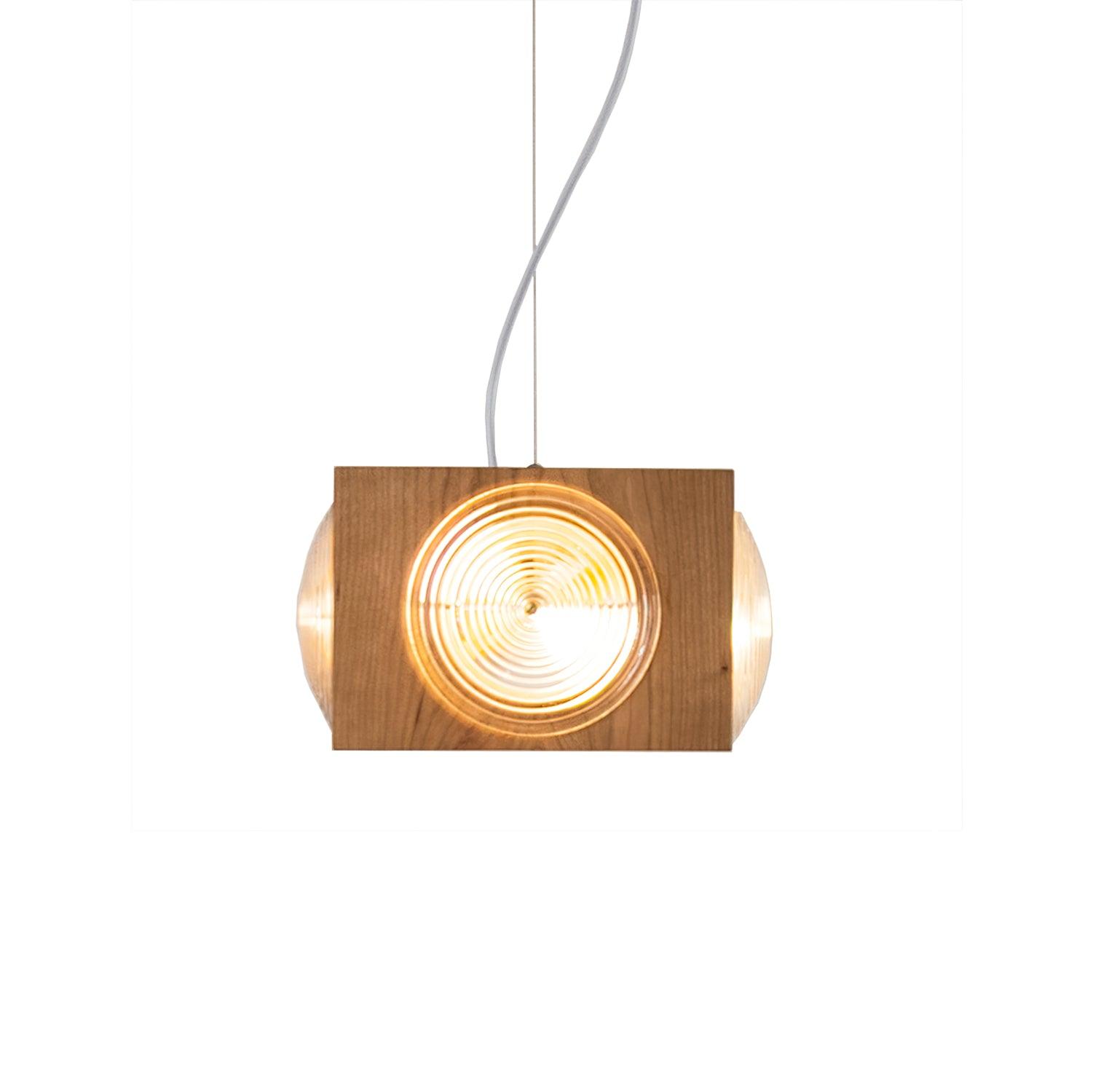 Wooden Vintage Camera Pendant Light