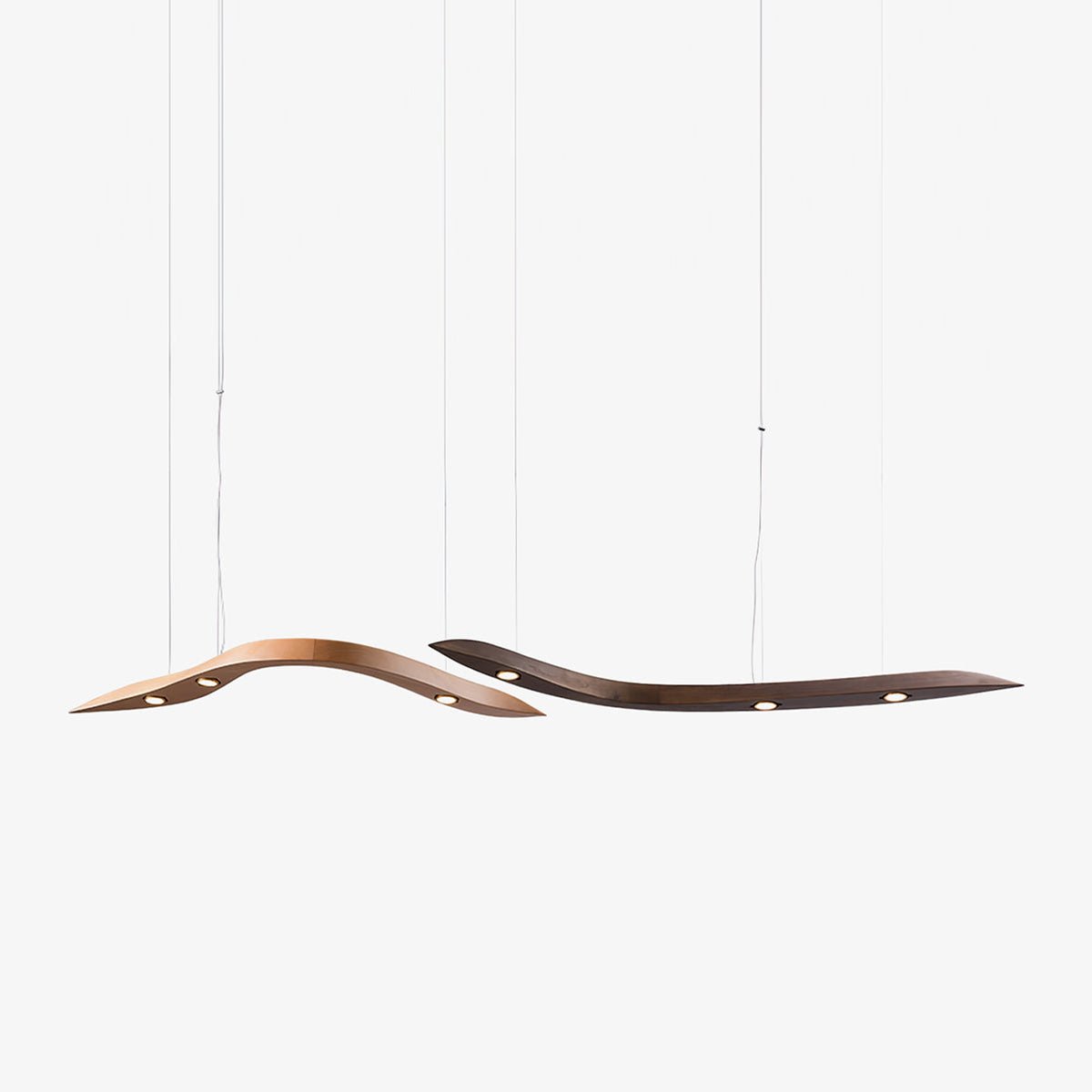 Weloma Wave Wooden Pendant Light