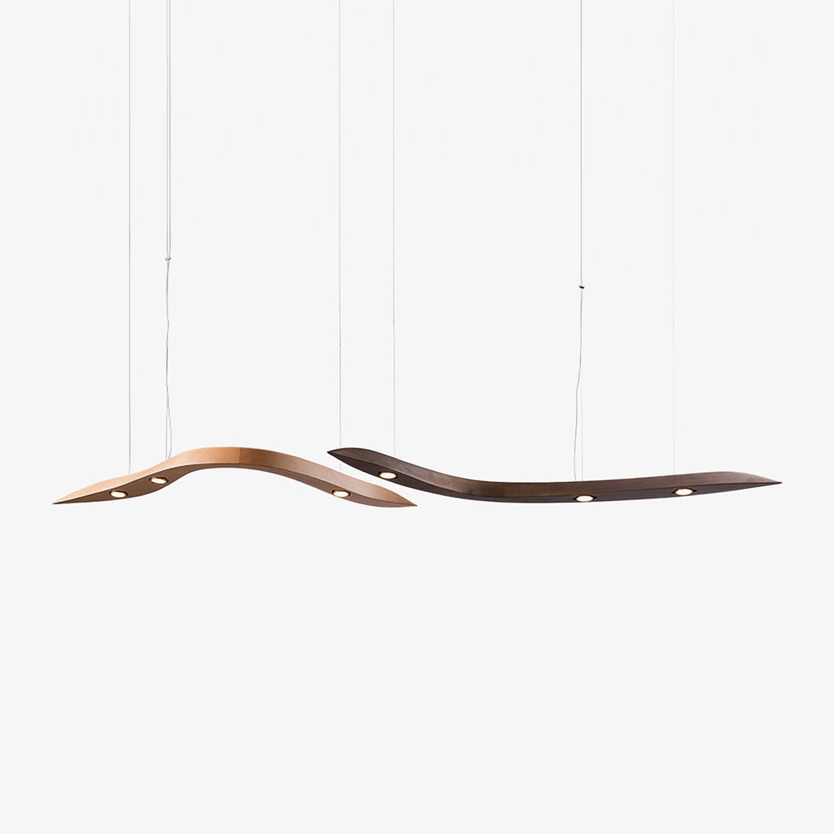 Weloma Wave Wooden Pendant Light