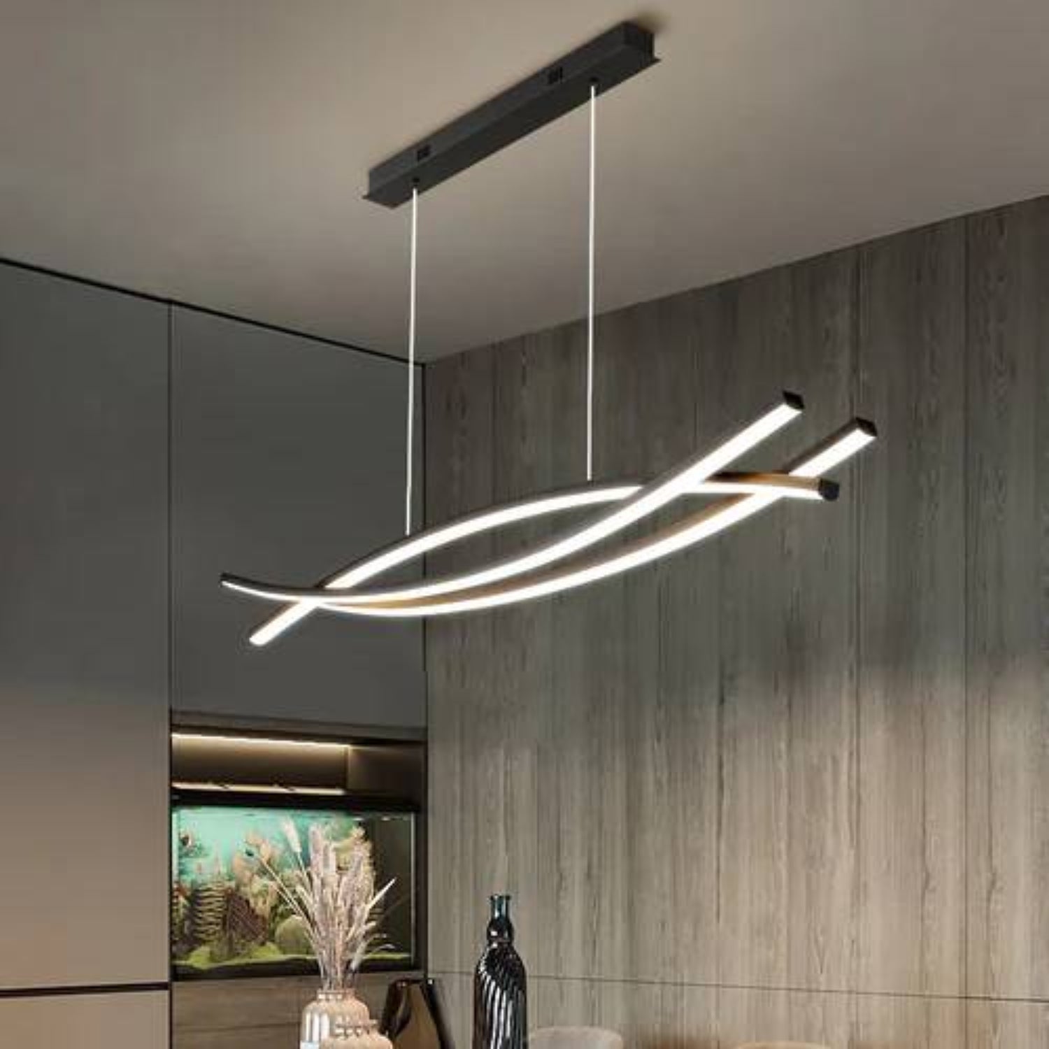 Meco Triple Wave Pendant Light
