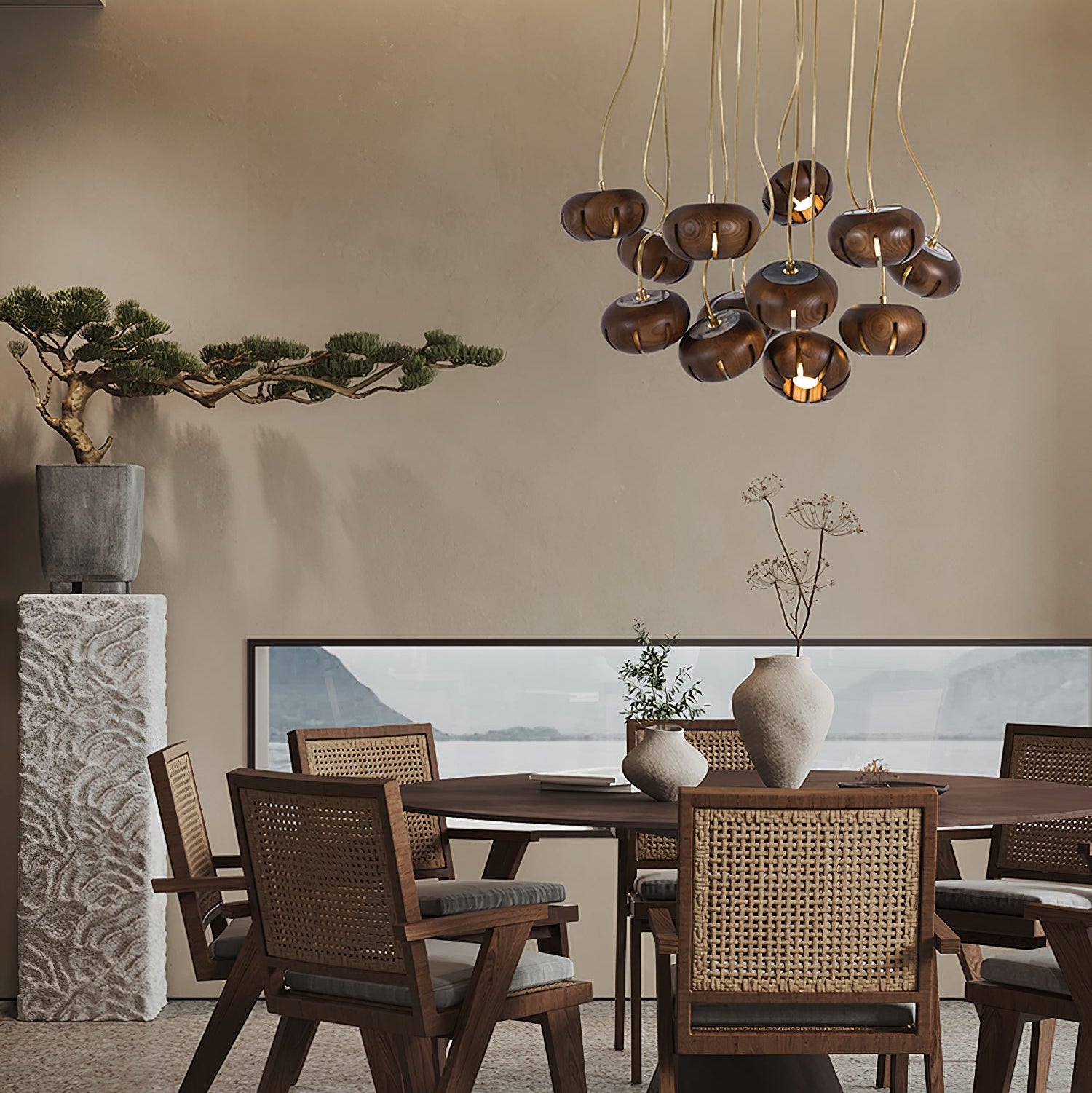 Moz Pumpkin Design Pendant Light