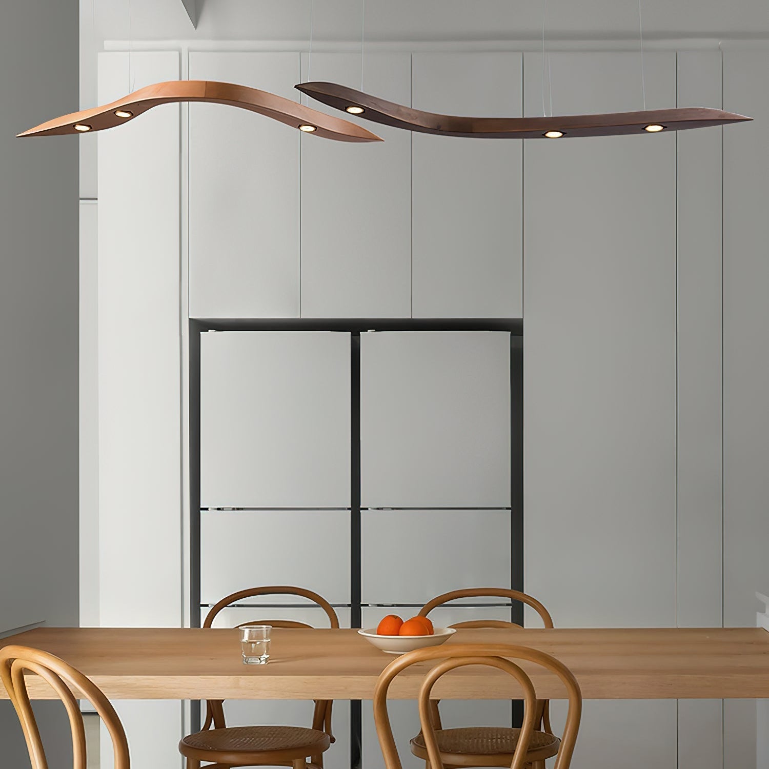 Weloma Wave Wooden Pendant Light