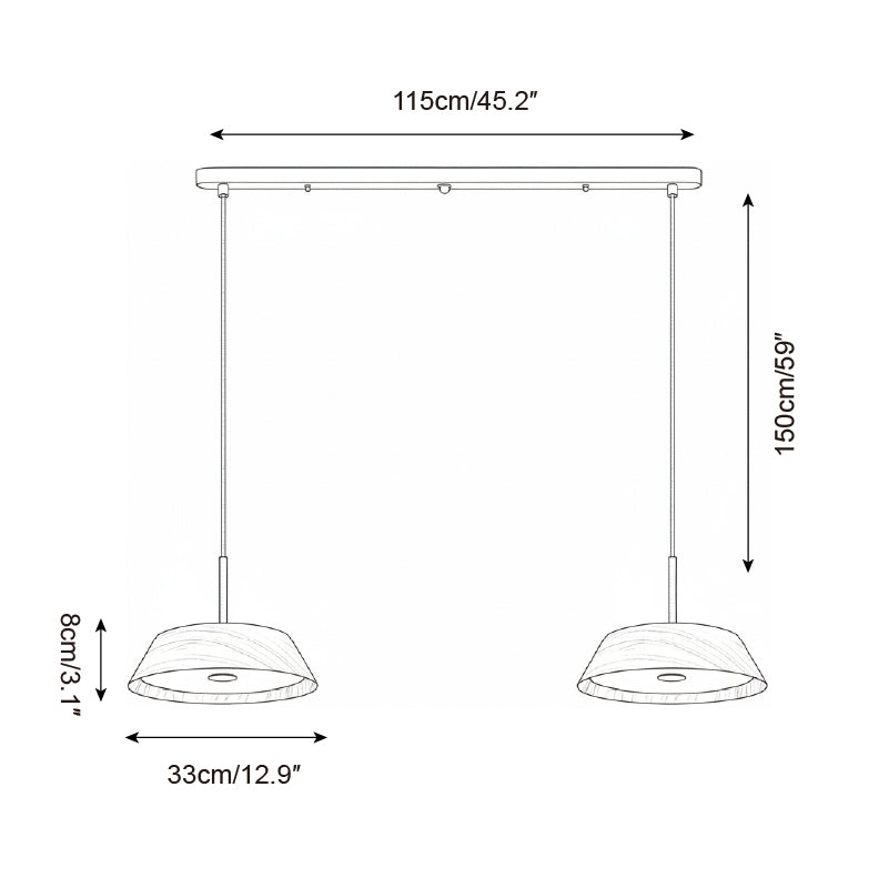 Wavone Japandi Style Pendant Light