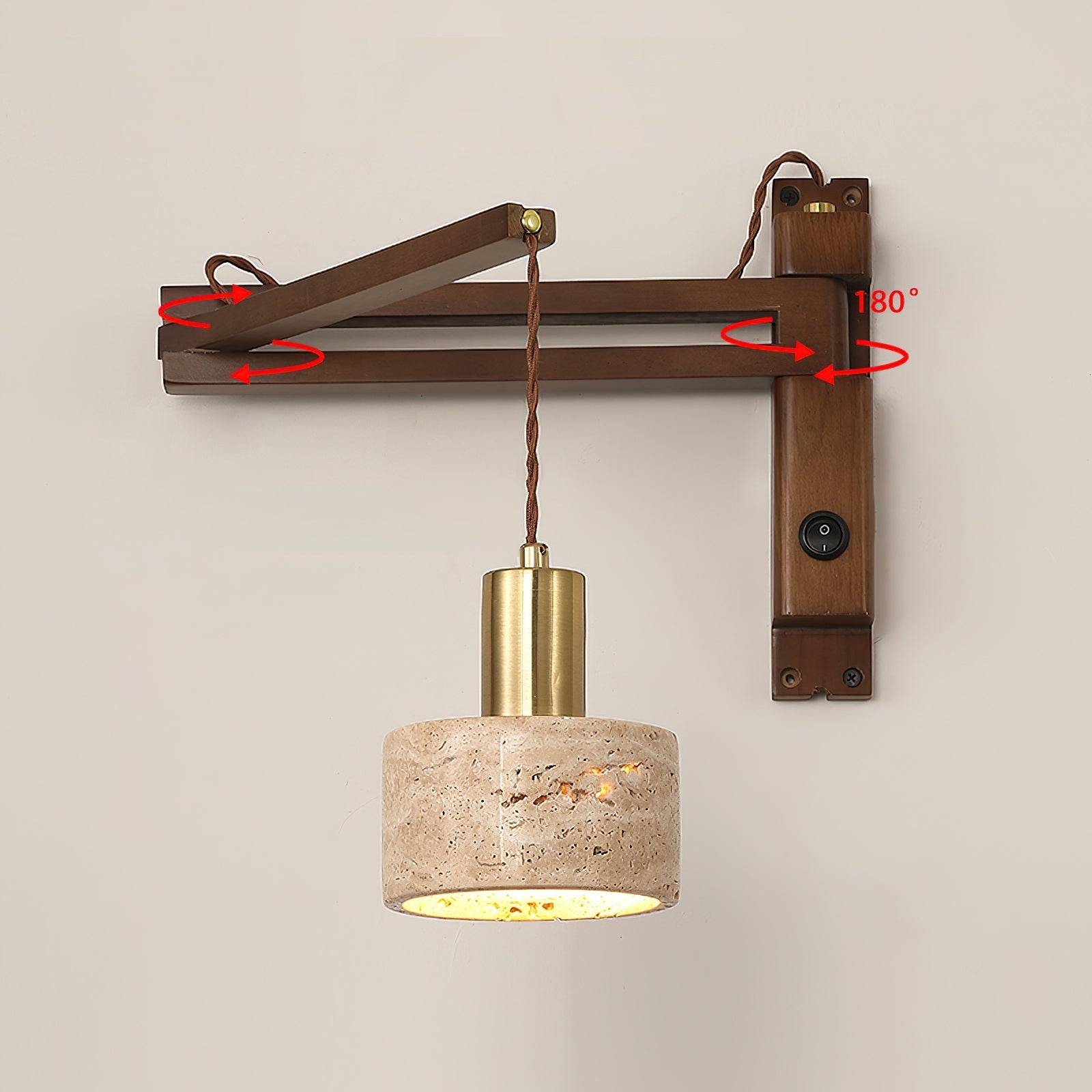 Zayevo Natural Stone Wall Light
