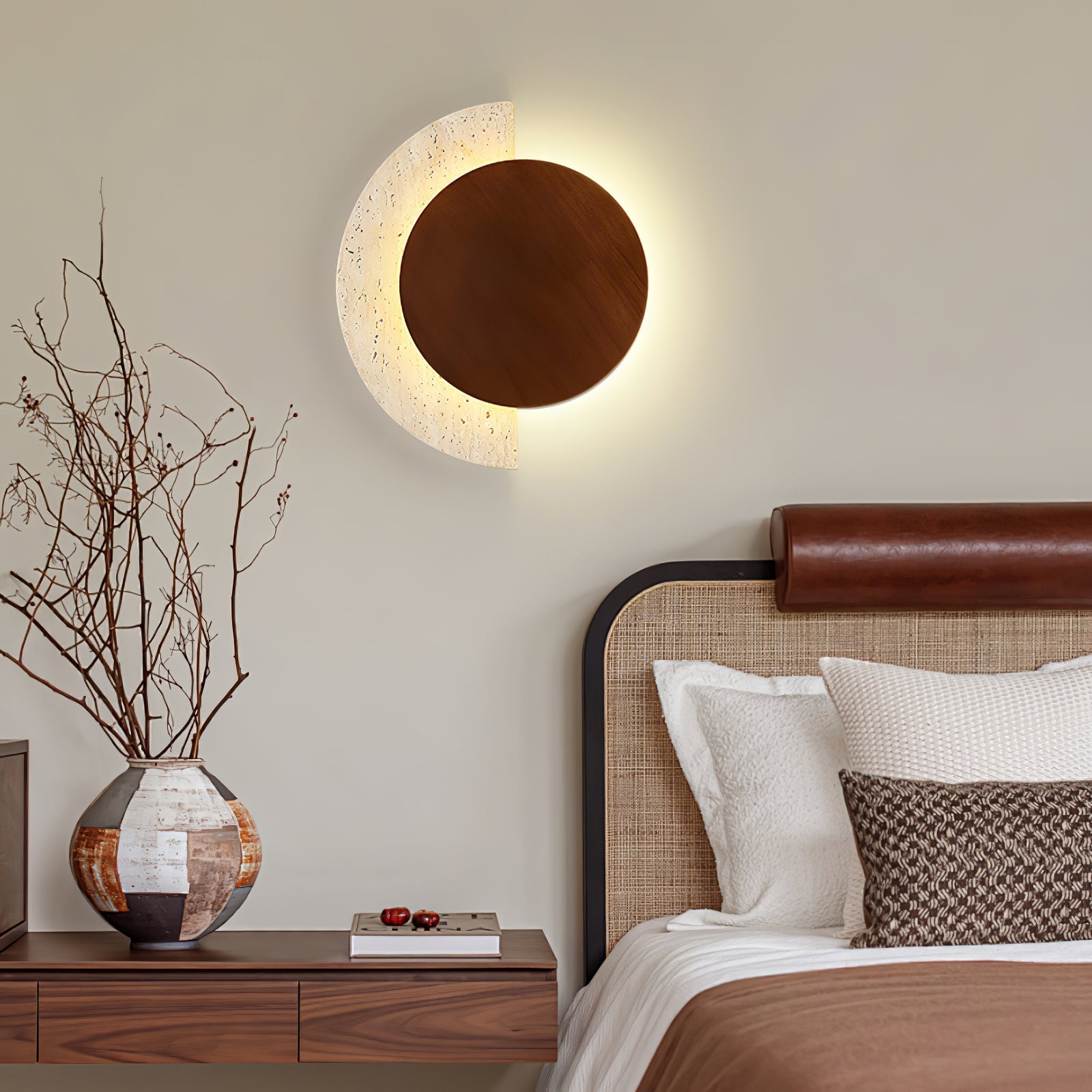 Hesco Travertine Wall Light