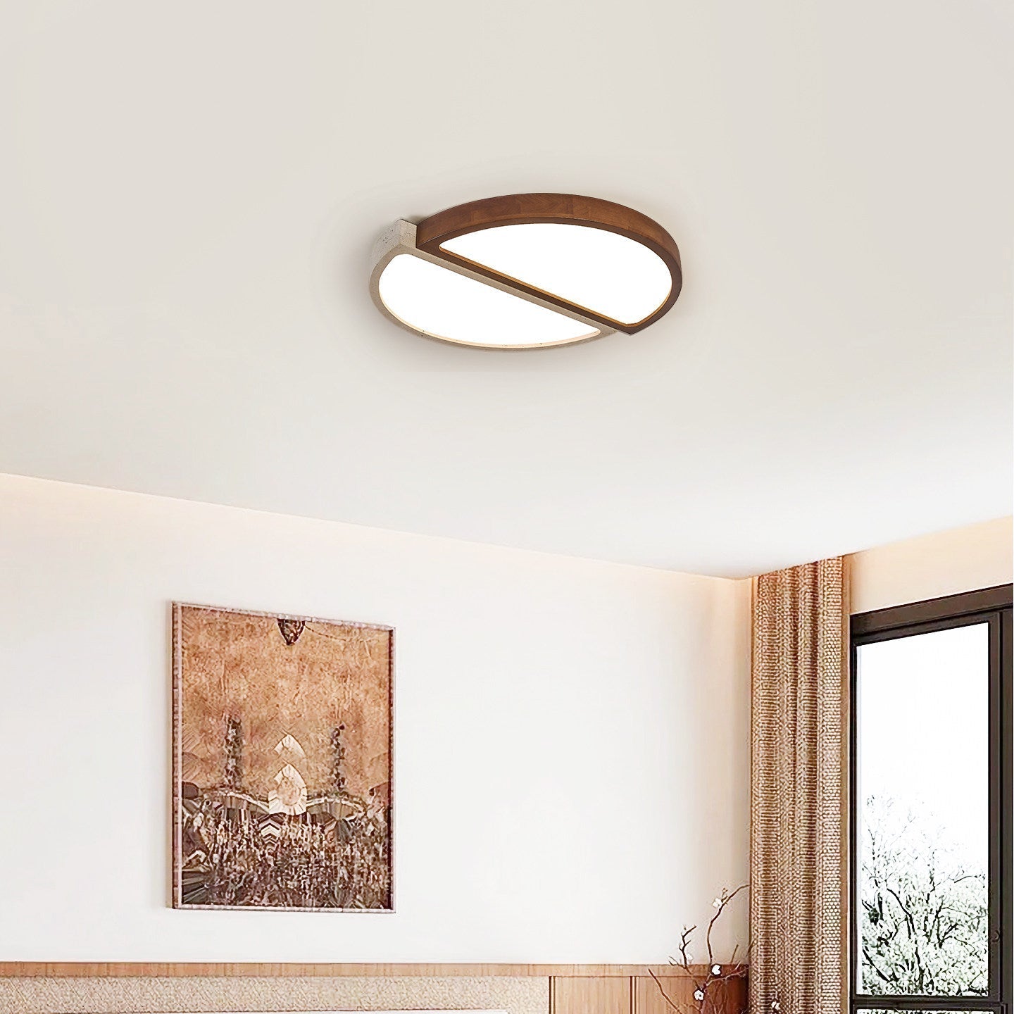 Zyresca Travertine Ceiling Light